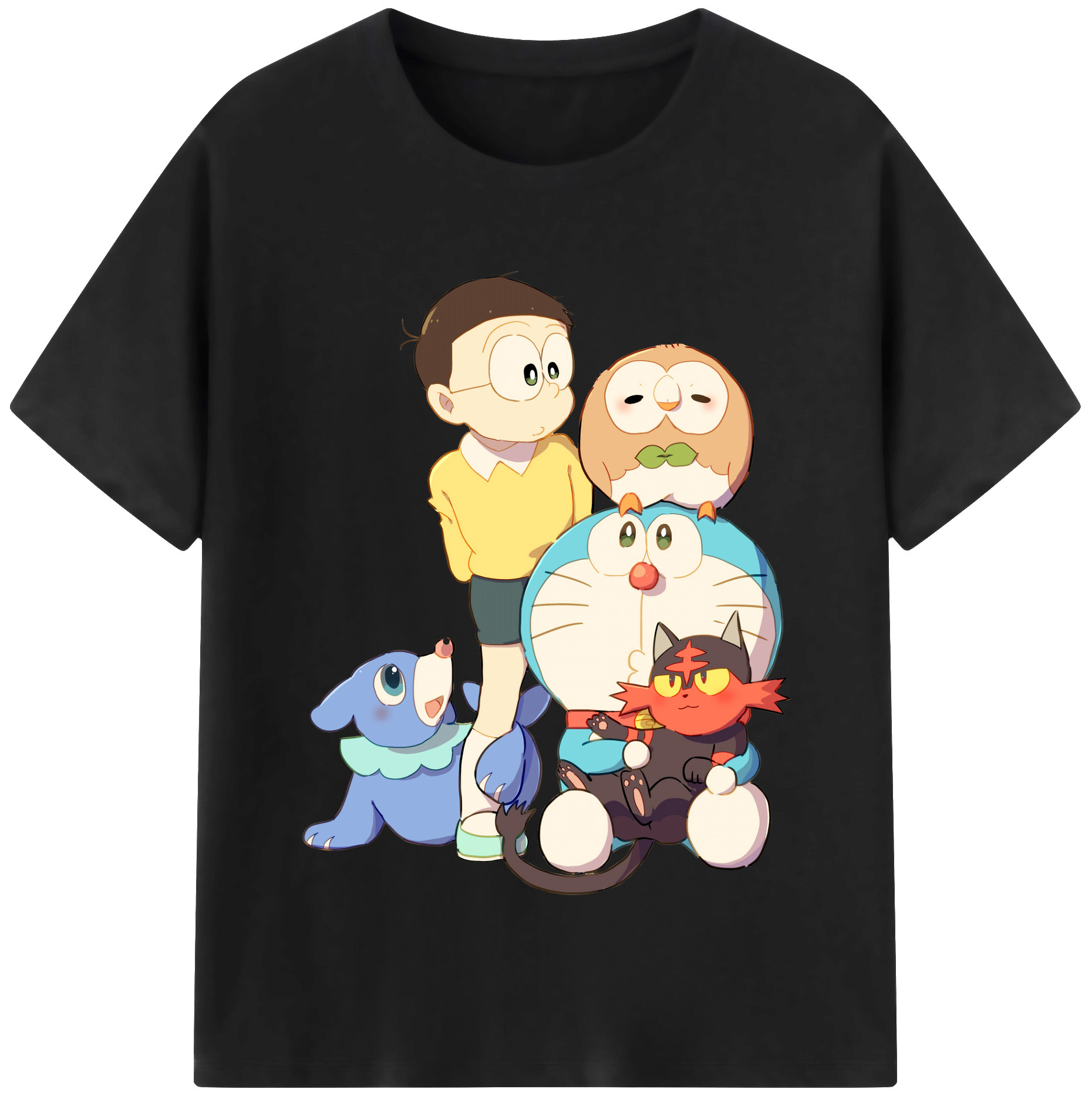 （画像用） ドラえもん Doraemon 綿100％半袖Tシャツ（フロントプリント）