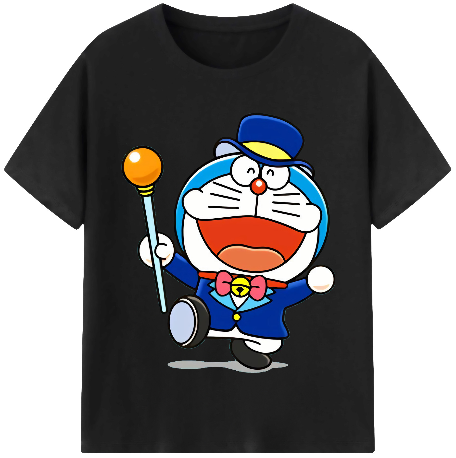 （画像用） ドラえもん Doraemon 綿100％半袖Tシャツ（フロントプリント）