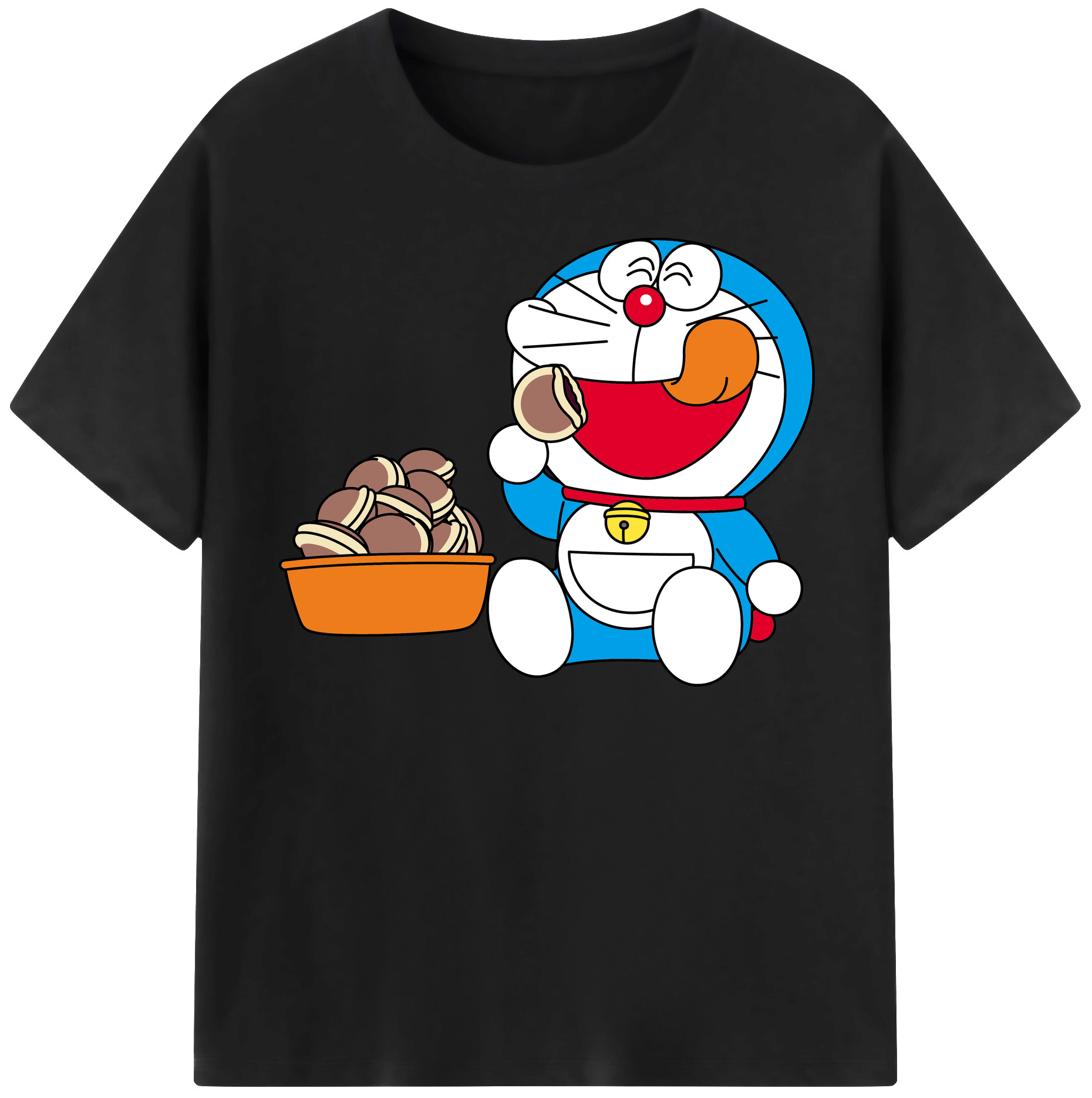 （画像用） ドラえもん Doraemon 綿100％半袖Tシャツ（フロントプリント）