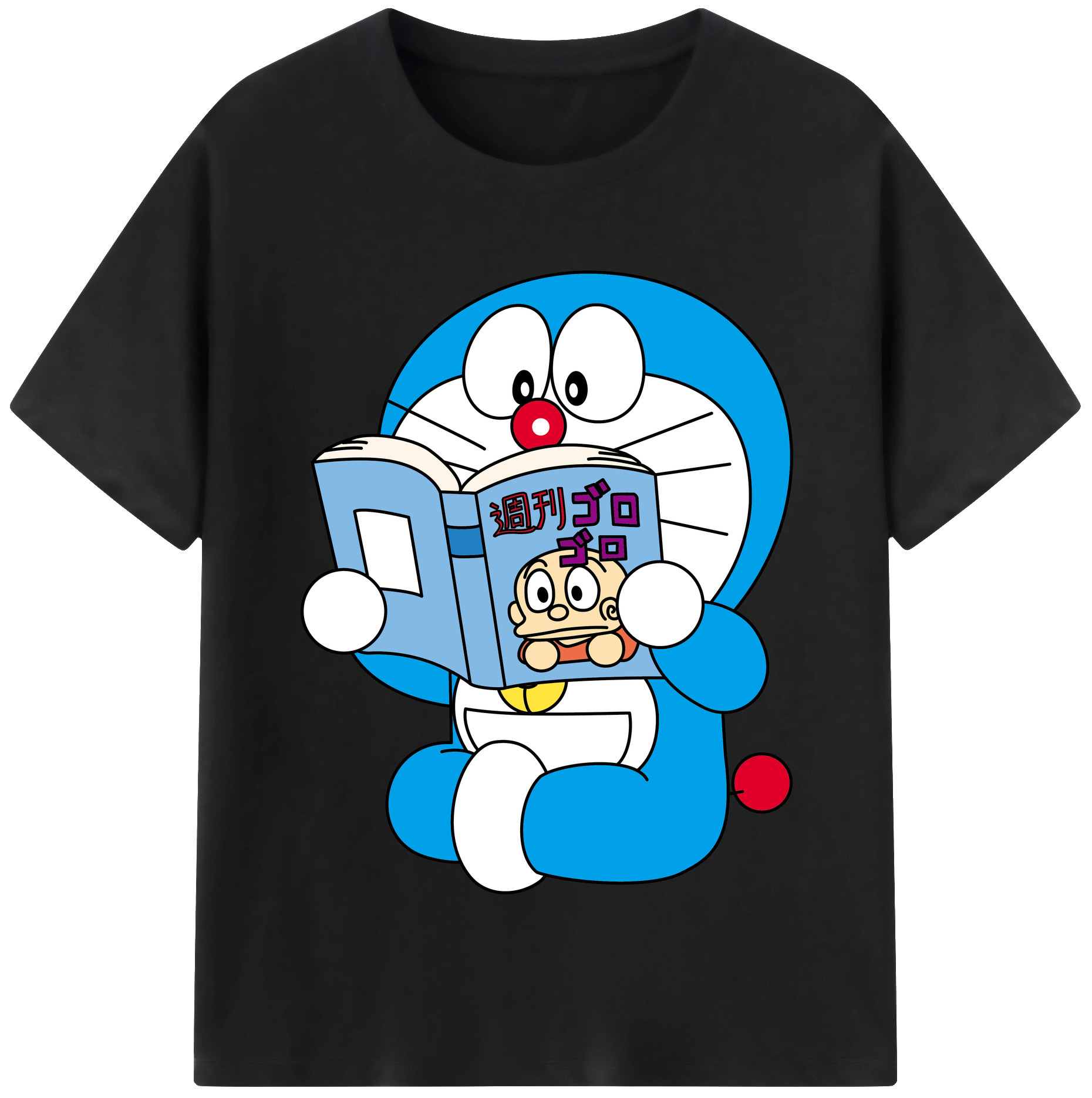（画像用） ドラえもん Doraemon 綿100％半袖Tシャツ（フロントプリント）