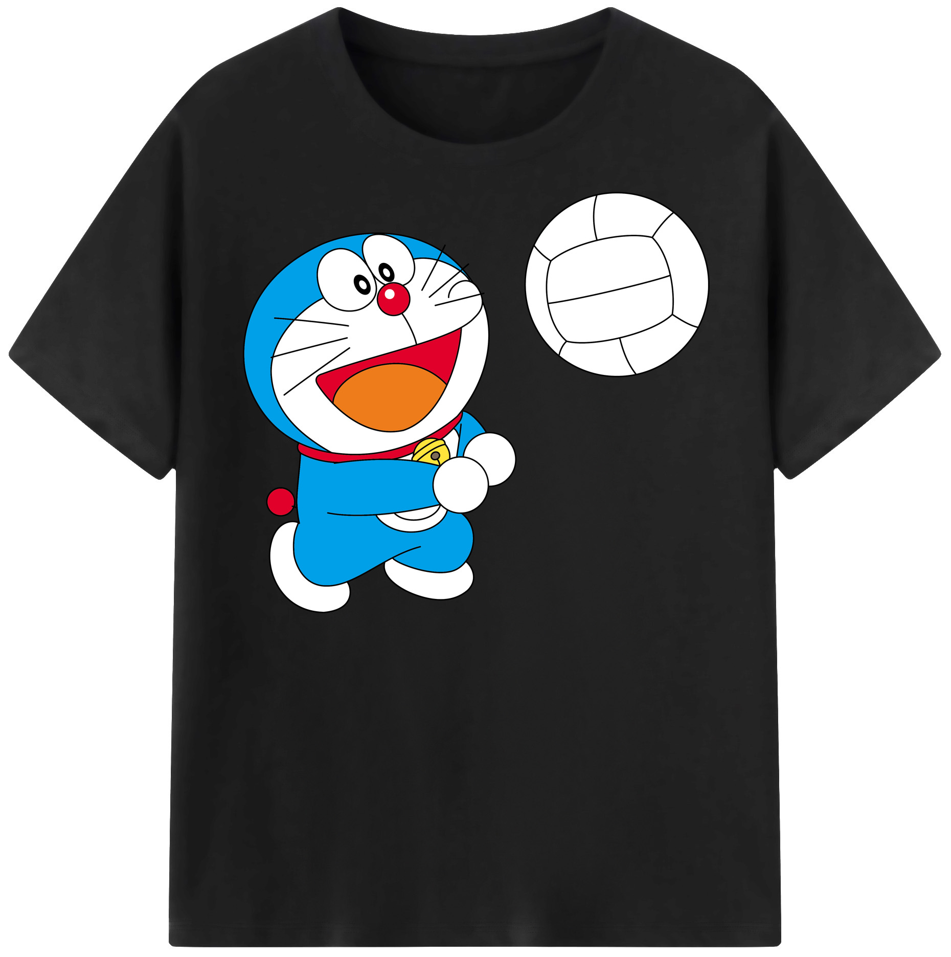 （画像用） ドラえもん Doraemon 綿100％半袖Tシャツ（フロントプリント）