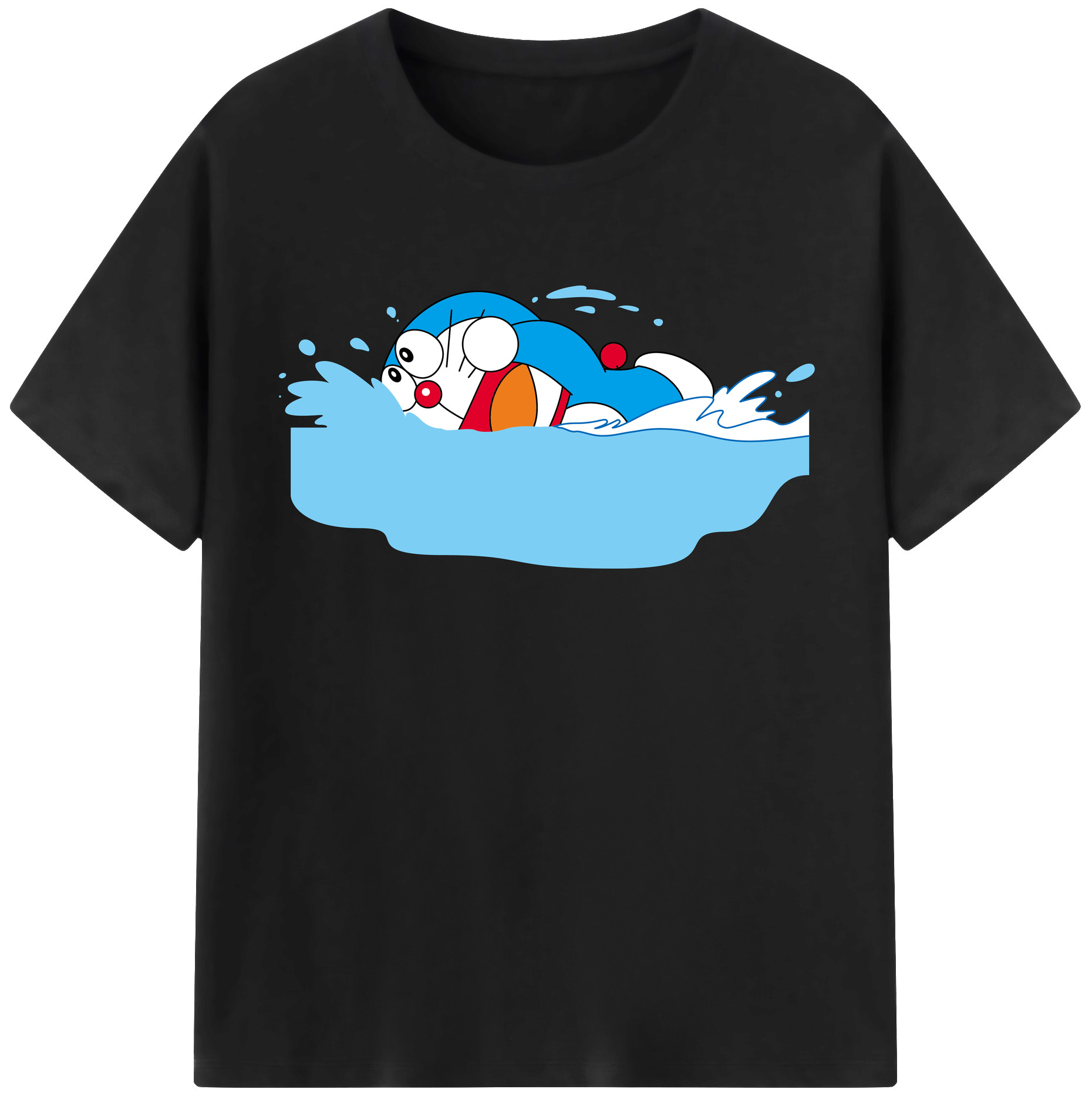 （画像用） ドラえもん Doraemon 綿100％半袖Tシャツ（フロントプリント）