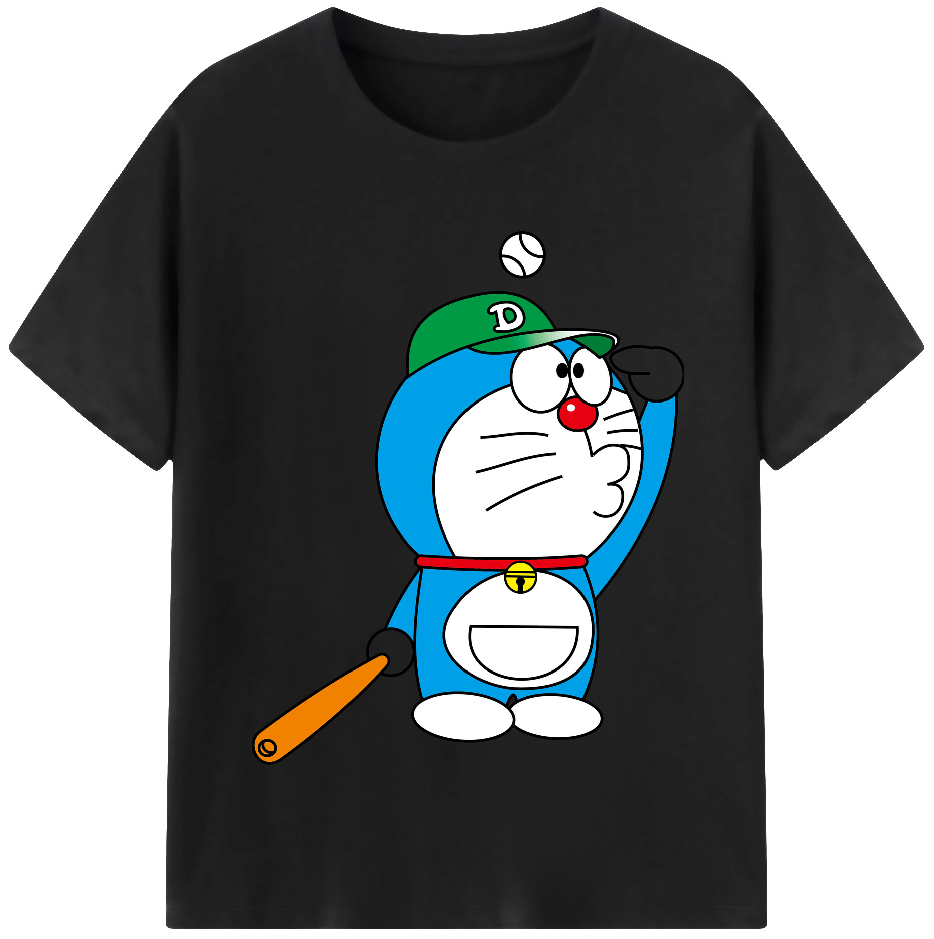 （画像用） ドラえもん Doraemon 綿100％半袖Tシャツ（フロントプリント）