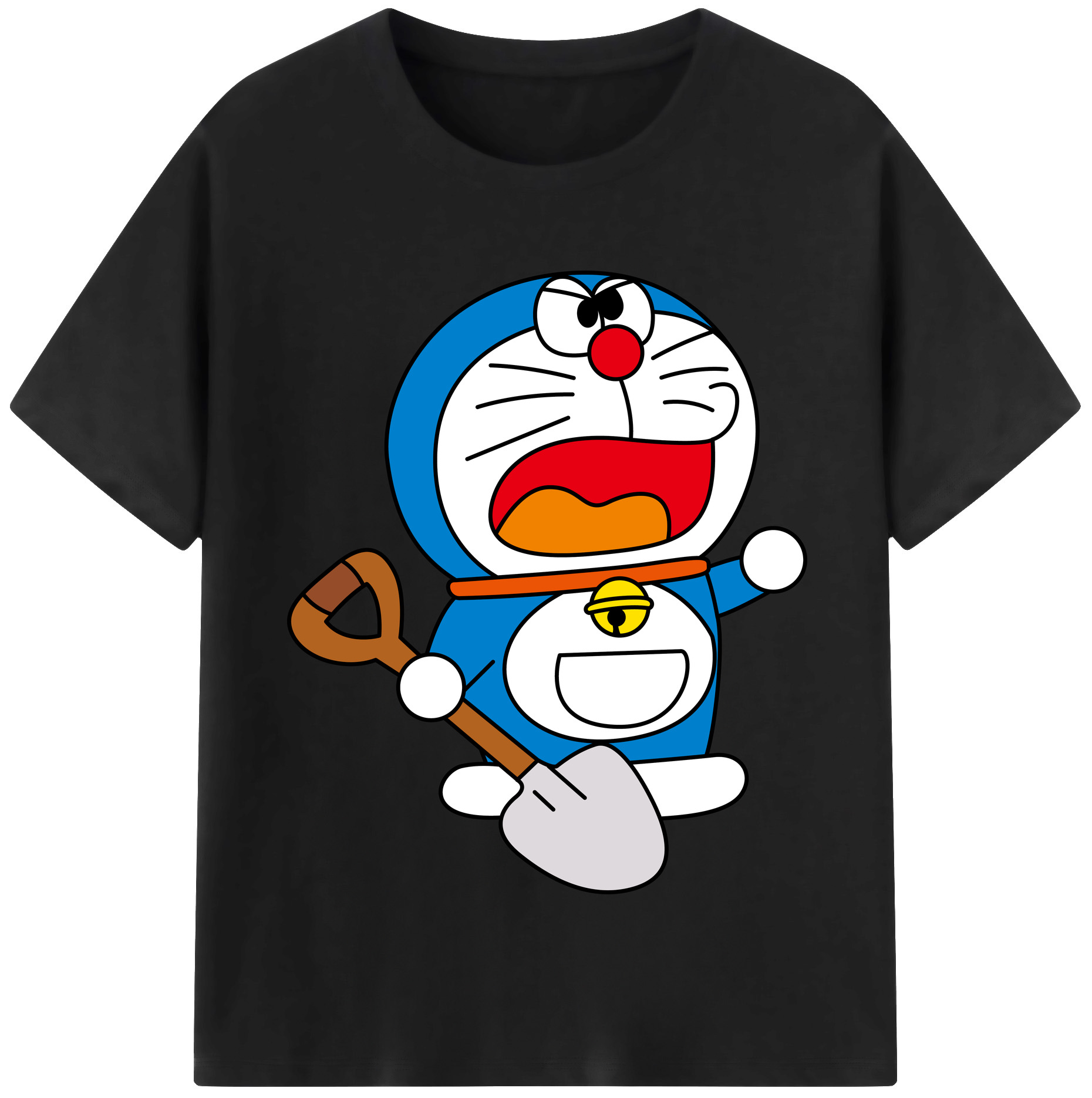 （画像用） ドラえもん Doraemon 綿100％半袖Tシャツ（フロントプリント）