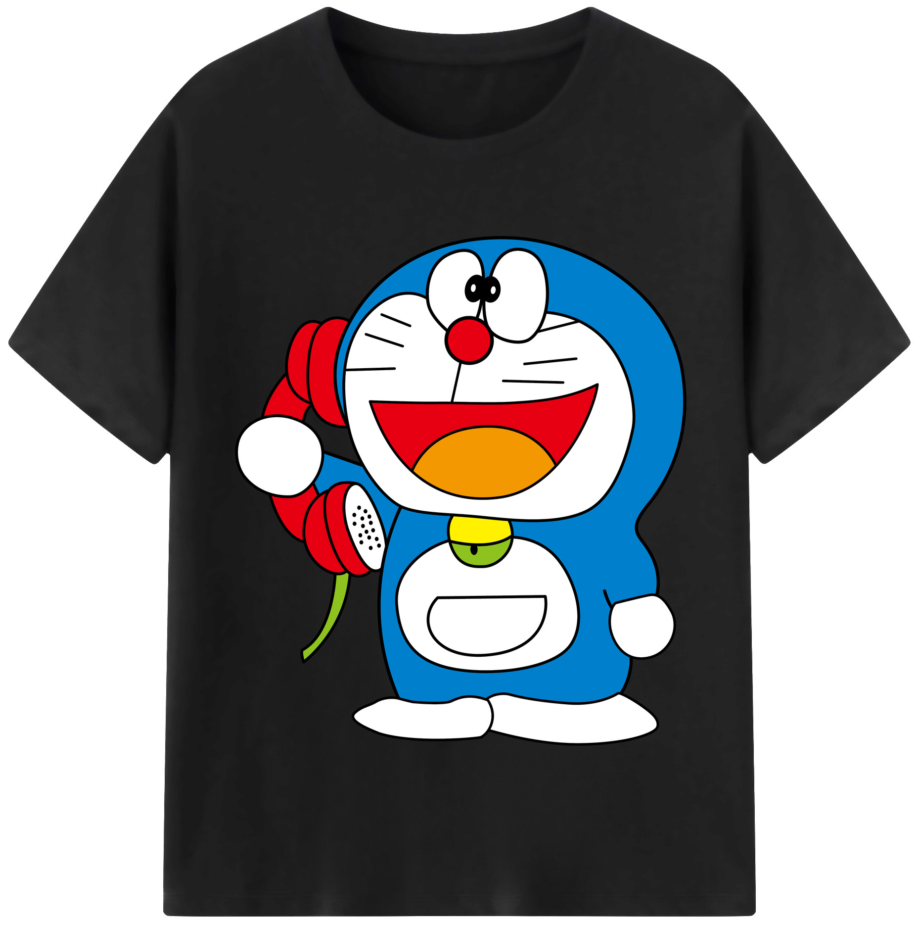 （画像用） ドラえもん Doraemon 綿100％半袖Tシャツ（フロントプリント）