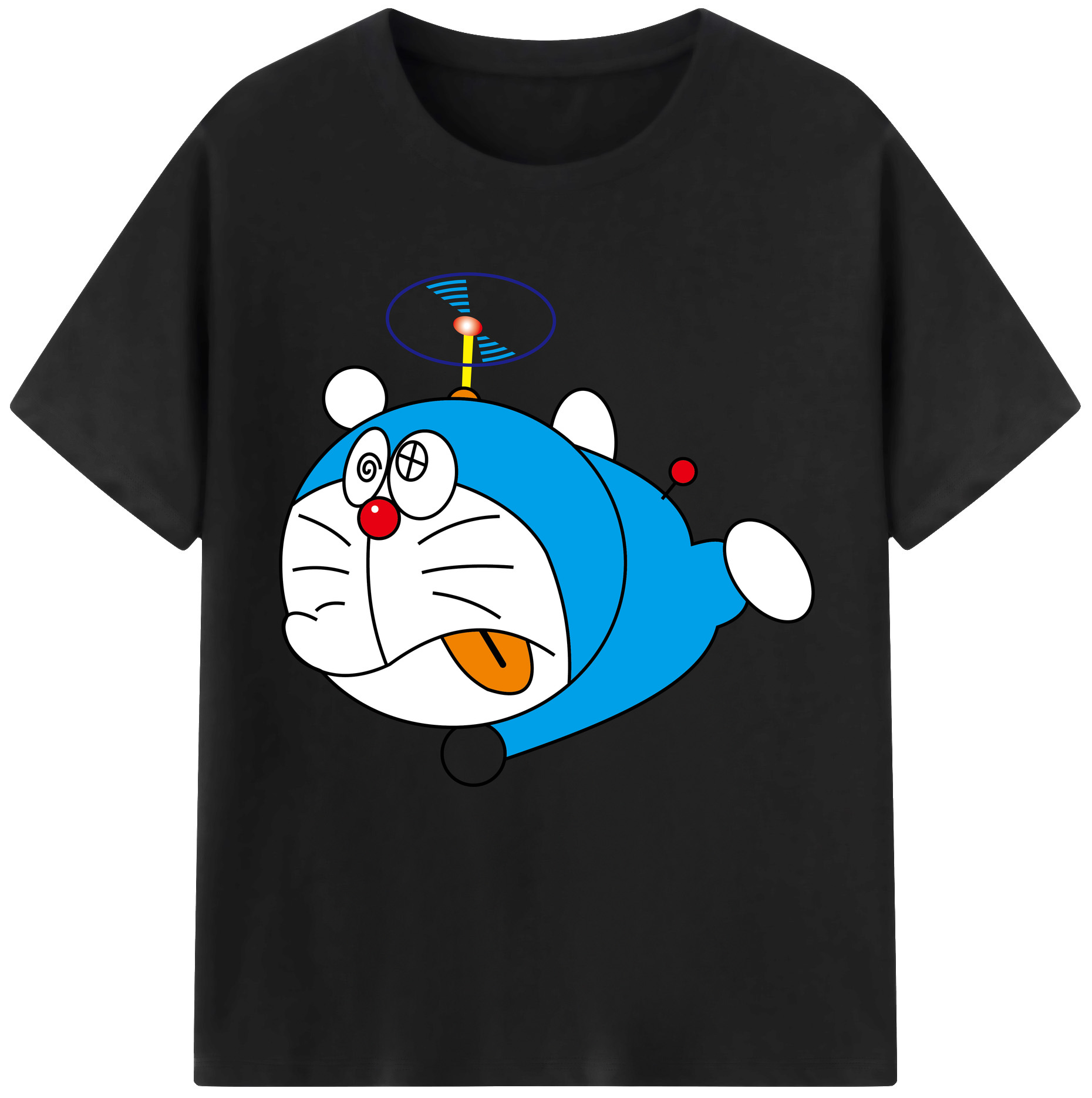 （画像用） ドラえもん Doraemon 綿100％半袖Tシャツ（フロントプリント）