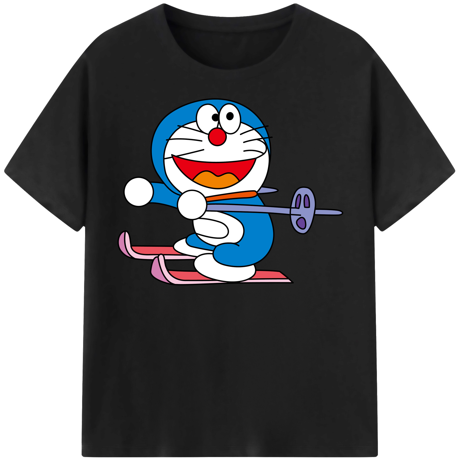 （画像用） ドラえもん Doraemon 綿100％半袖Tシャツ（フロントプリント）