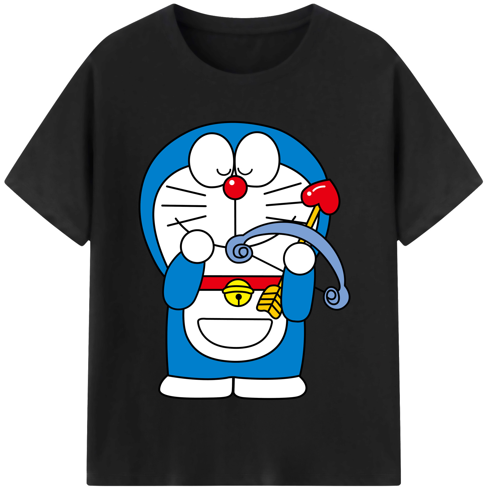 （画像用） ドラえもん Doraemon 綿100％半袖Tシャツ（フロントプリント）