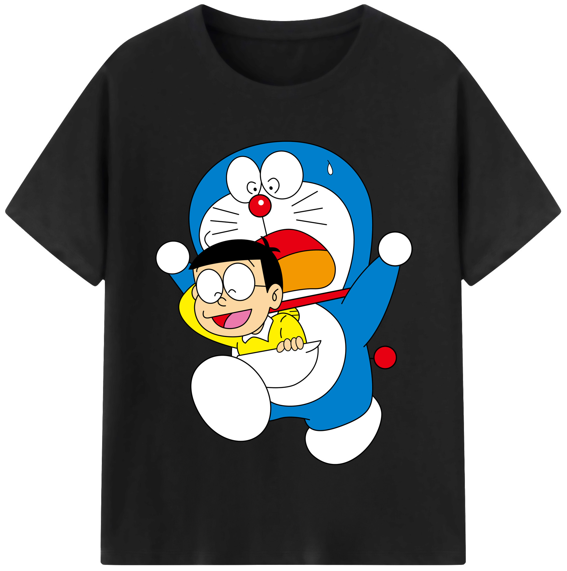 （画像用） ドラえもん Doraemon 綿100％半袖Tシャツ（フロントプリント）
