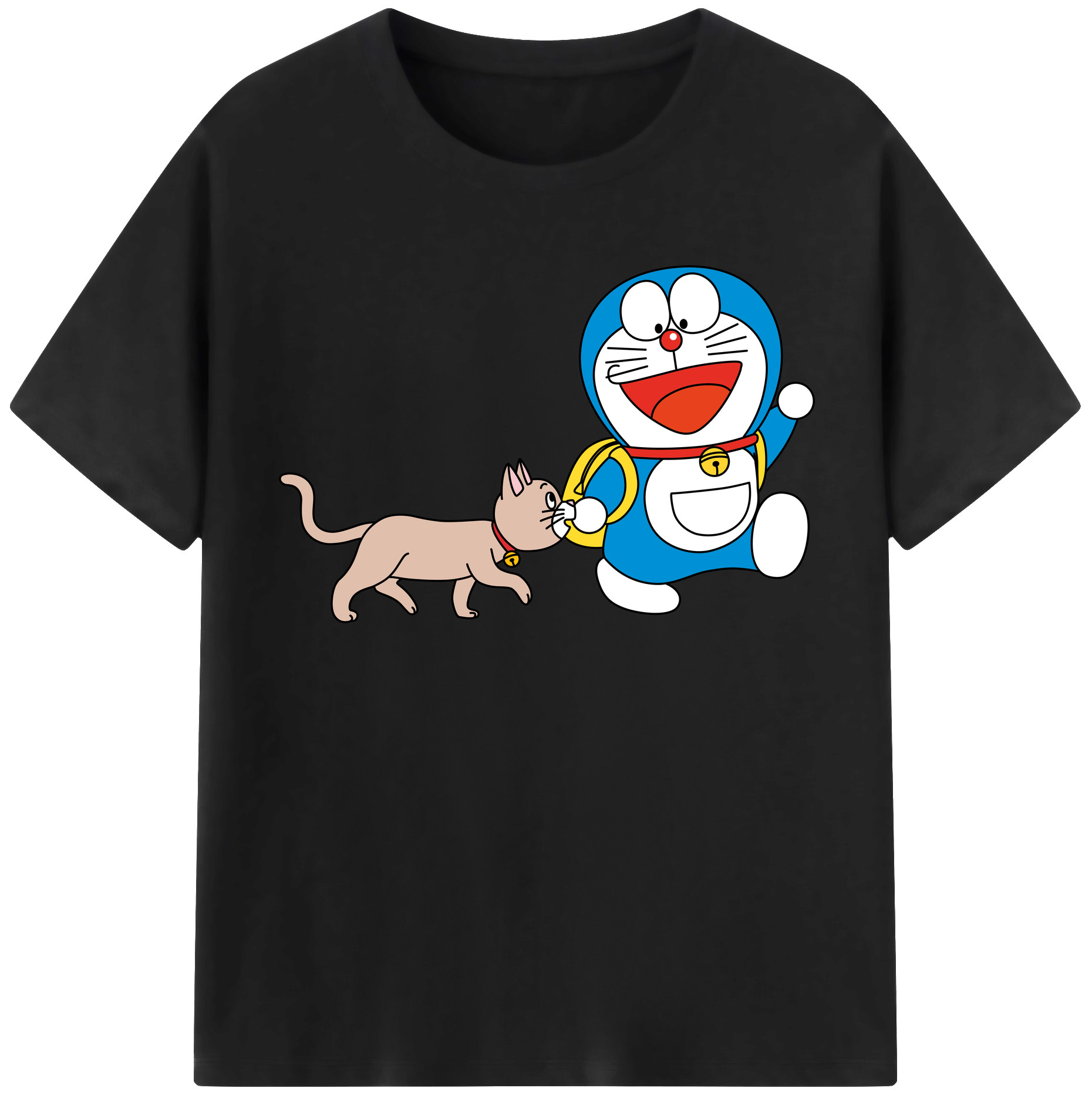（画像用） ドラえもん Doraemon 綿100％半袖Tシャツ（フロントプリント）