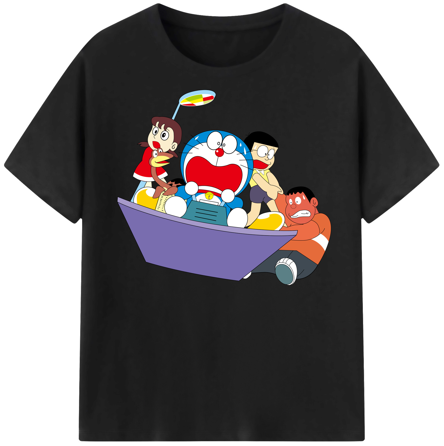 （画像用） ドラえもん Doraemon 綿100％半袖Tシャツ（フロントプリント）
