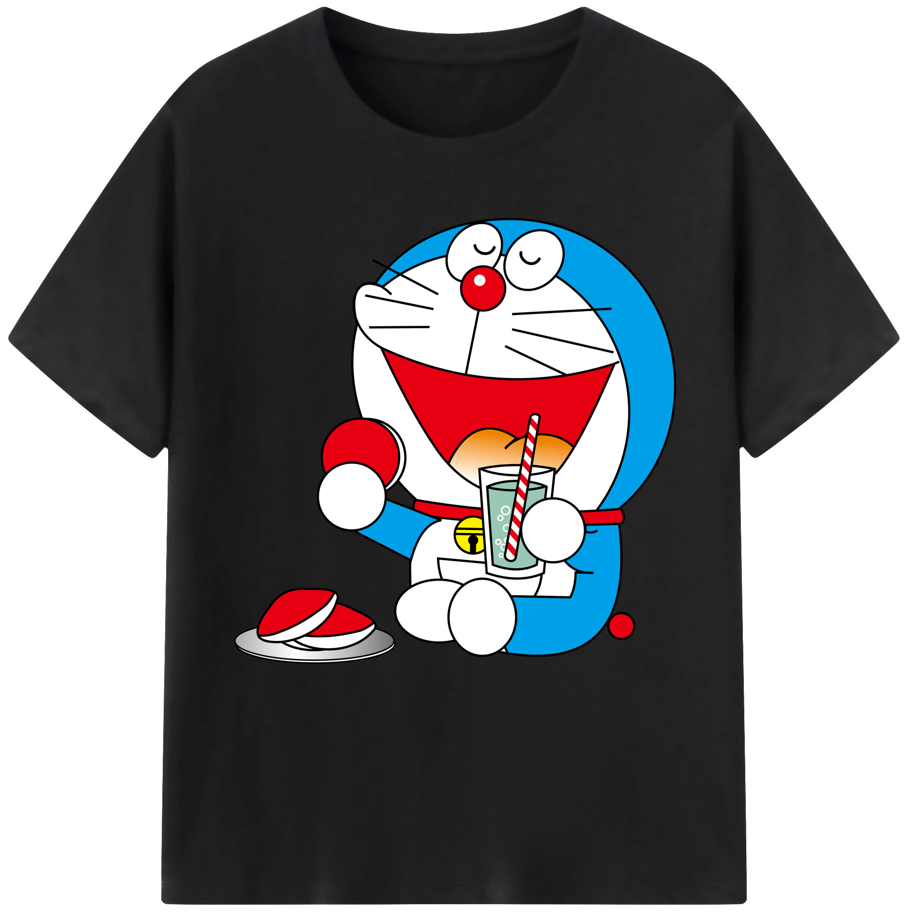 （画像用） ドラえもん Doraemon 綿100％半袖Tシャツ（フロントプリント）
