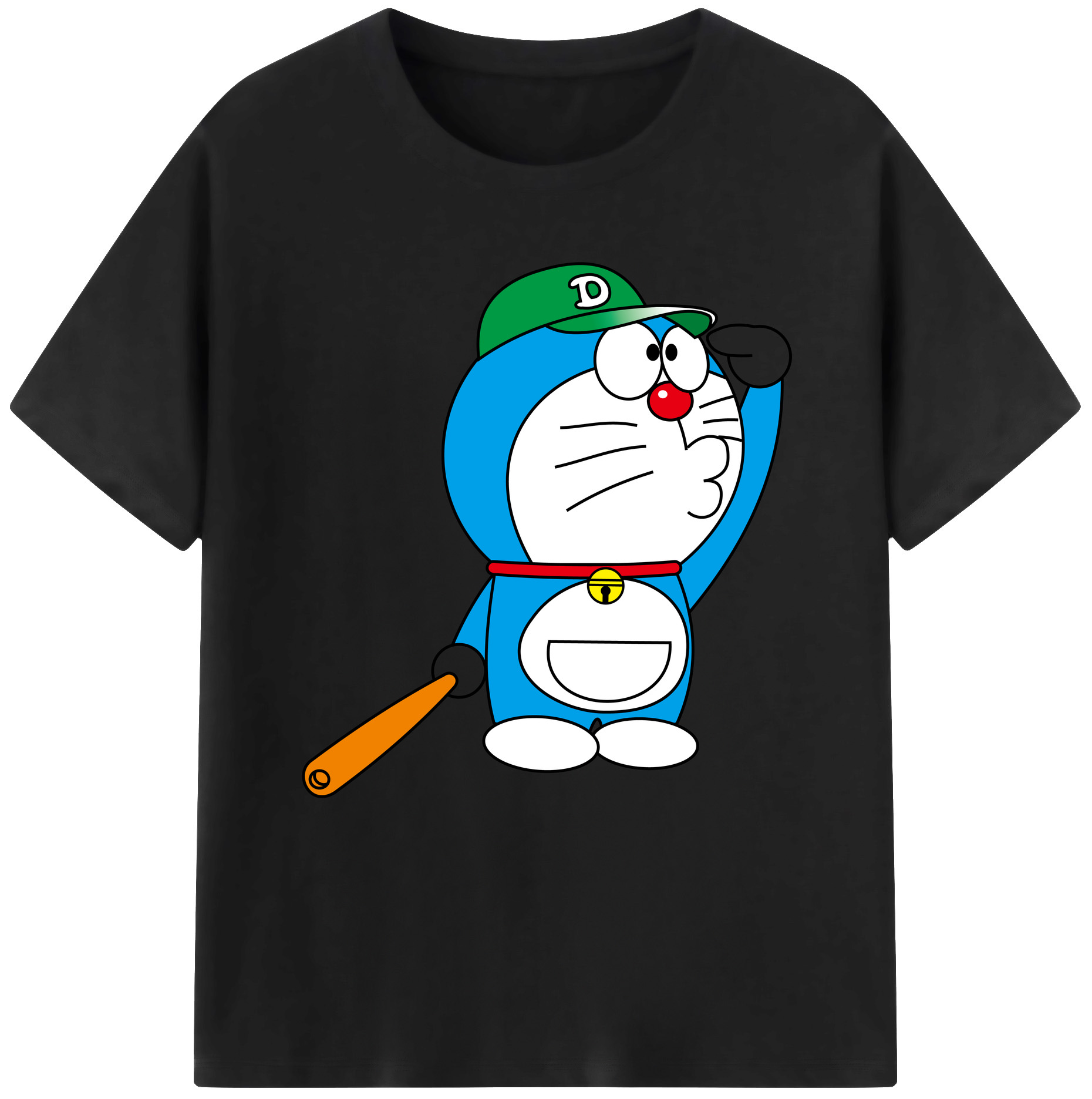 （画像用） ドラえもん Doraemon 綿100％半袖Tシャツ（フロントプリント）