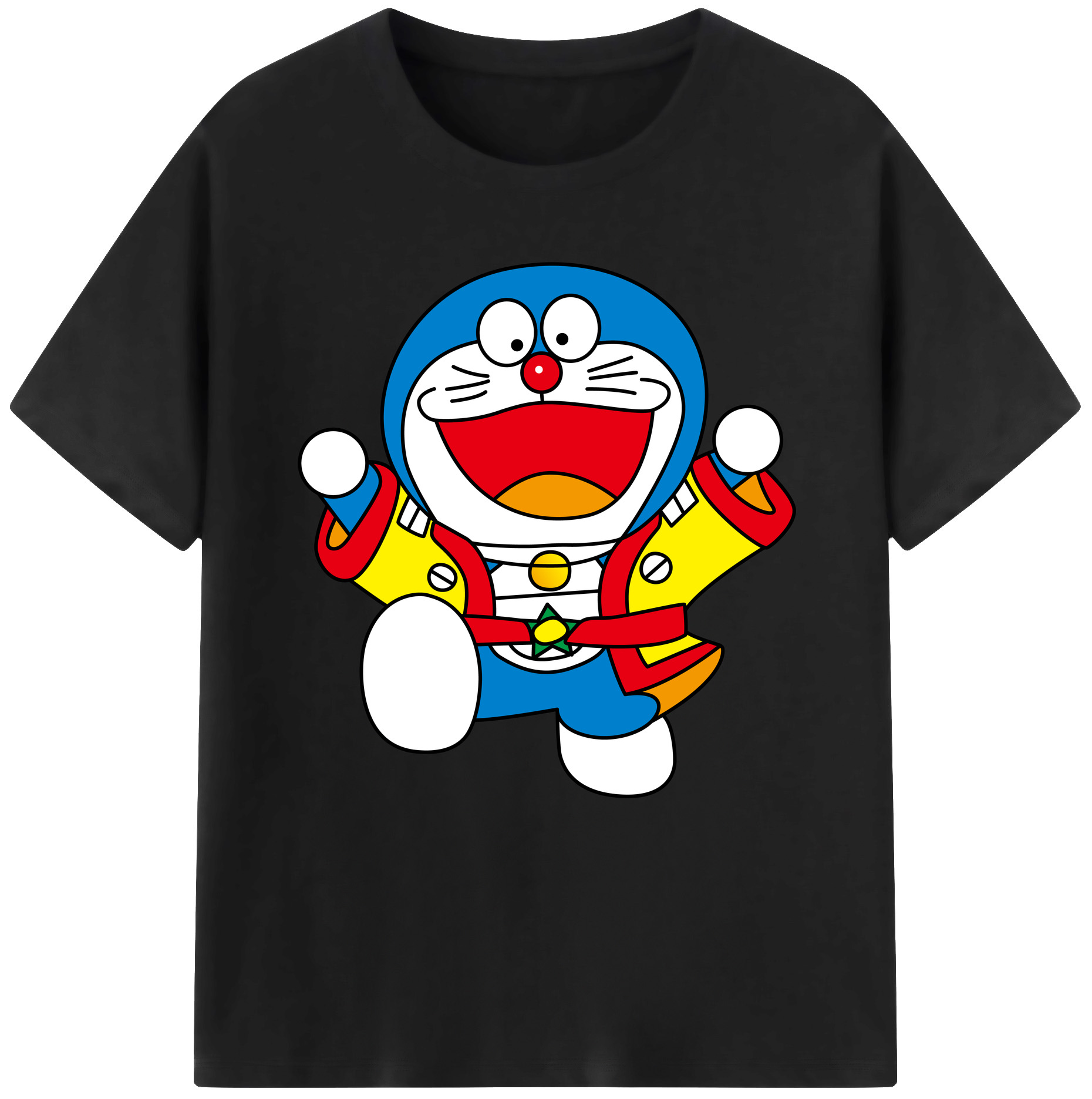 （画像用） ドラえもん Doraemon 綿100％半袖Tシャツ（フロントプリント）