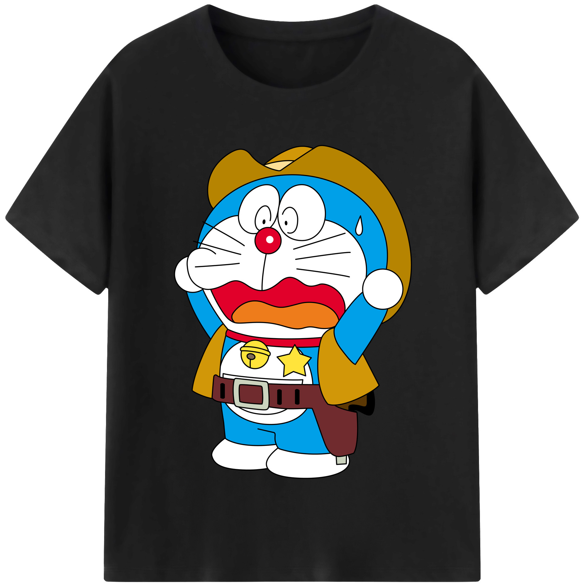 （画像用） ドラえもん Doraemon 綿100％半袖Tシャツ（フロントプリント）