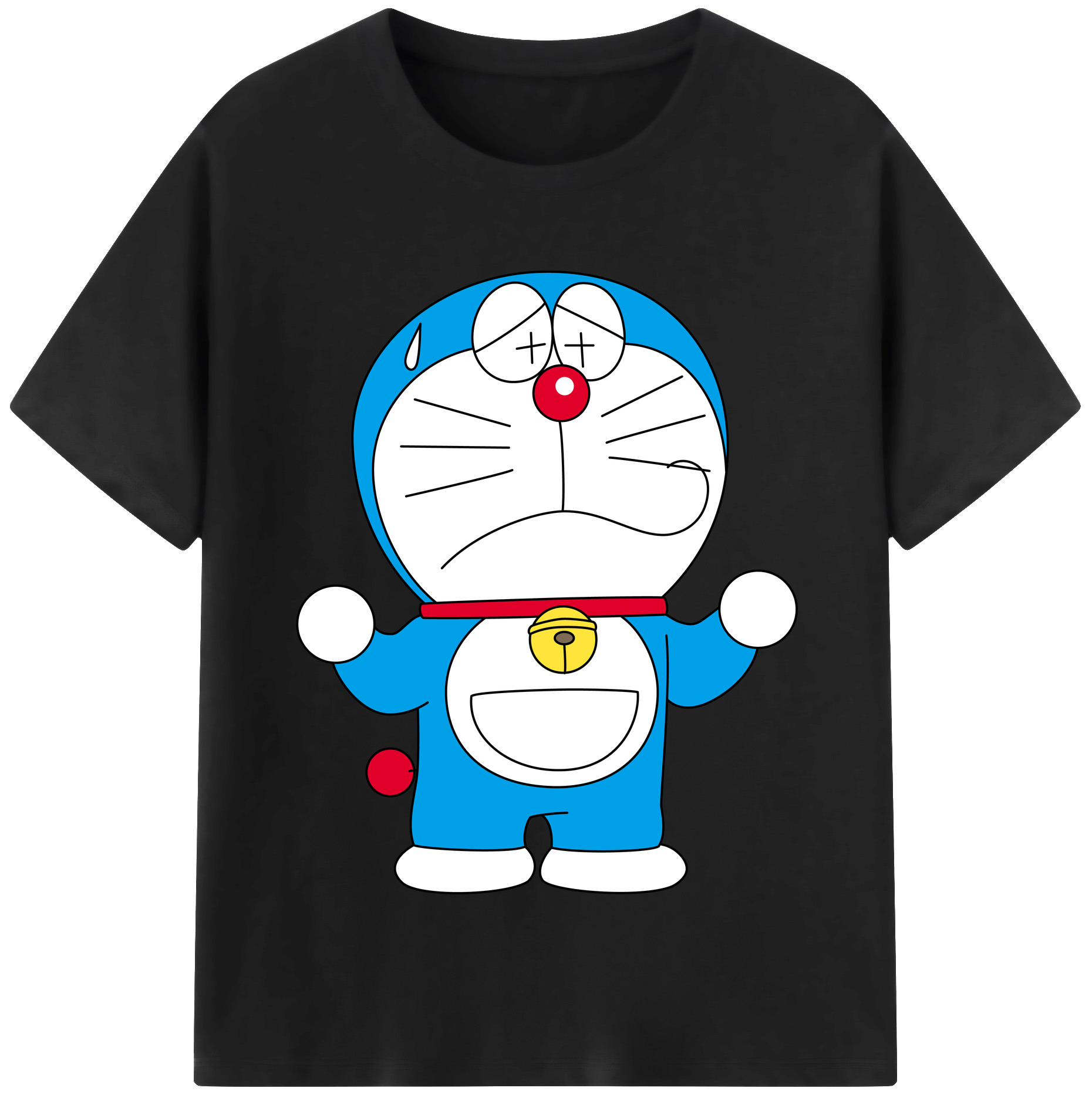 （画像用） ドラえもん Doraemon 綿100％半袖Tシャツ（フロントプリント）