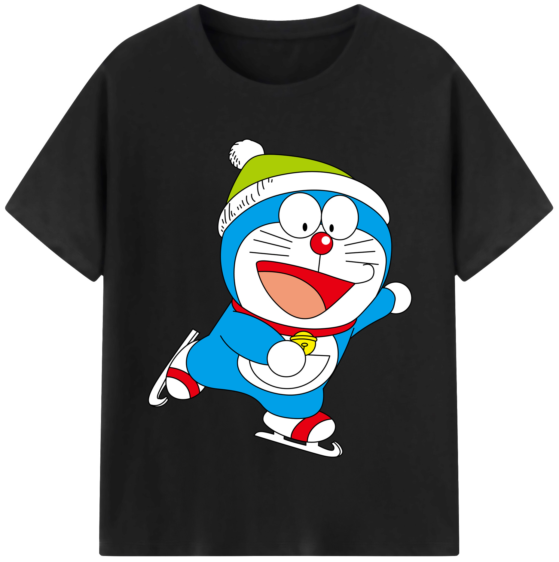 （画像用） ドラえもん Doraemon 綿100％半袖Tシャツ（フロントプリント）