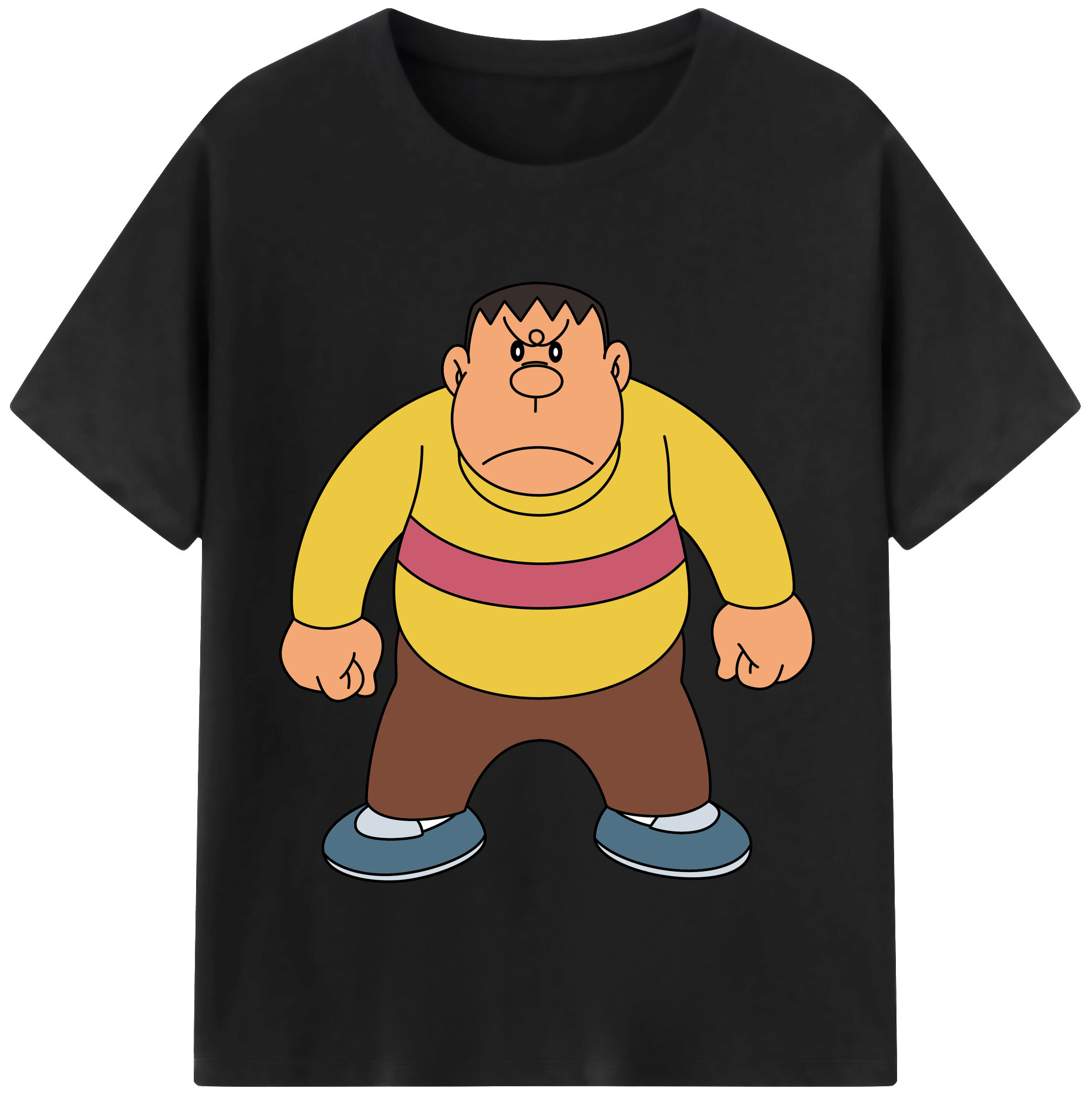 （画像用） ドラえもん 剛田武 Doraemon Gouta Takeshi 綿100％半袖Tシャツ（フロントプリント）