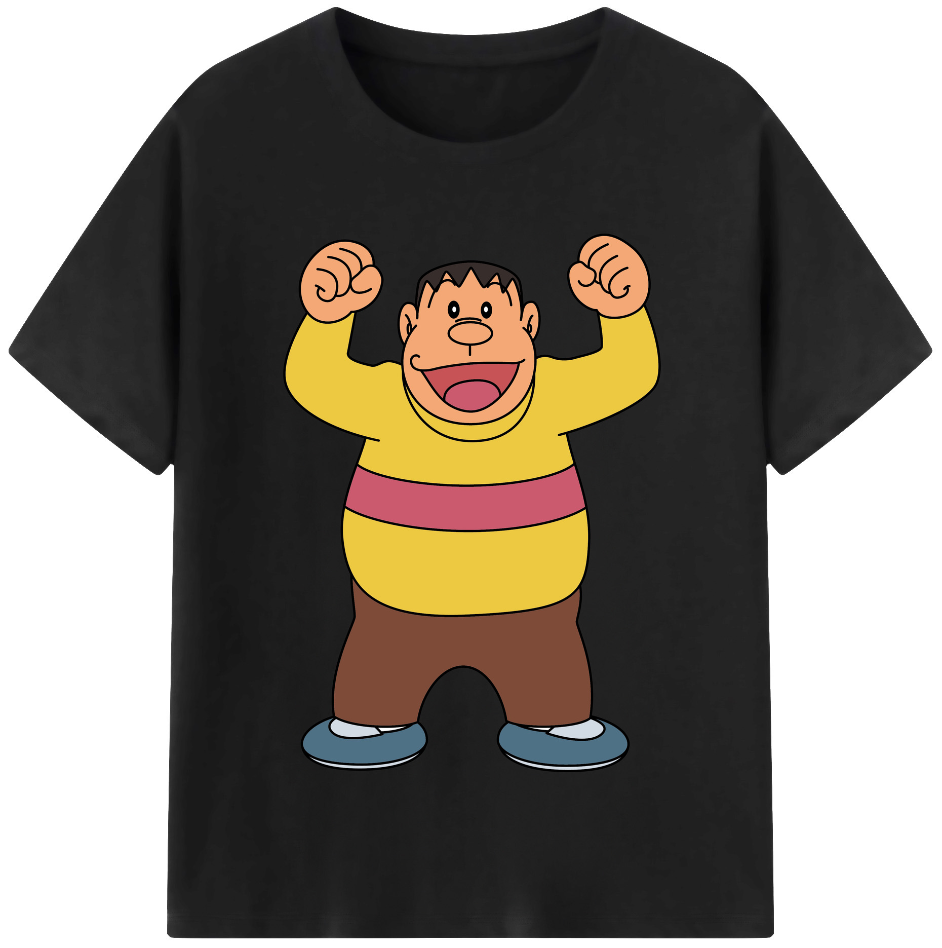 （画像用） ドラえもん 剛田武 Doraemon Gouta Takeshi 綿100％半袖Tシャツ（フロントプリント）