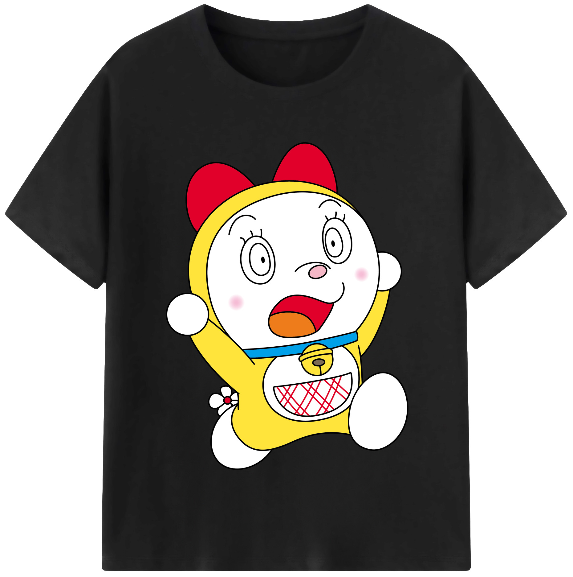 （画像用） ドラえもん ドラミ Doraemon Dorami 綿100％半袖Tシャツ（フロントプリント）