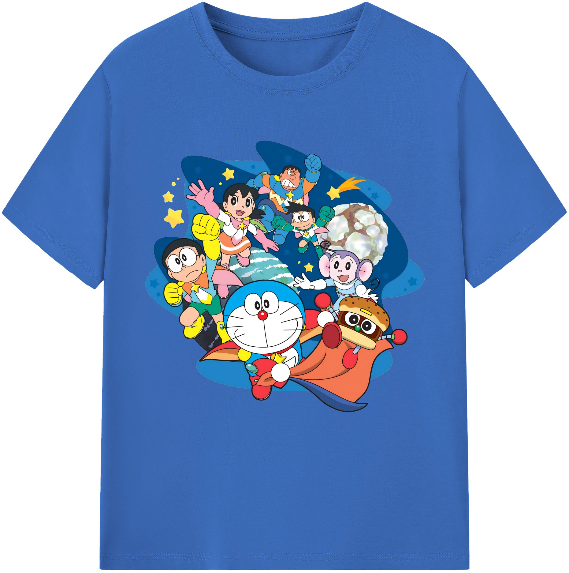 （画像用） ドラえもん Doraemon 綿100％半袖Tシャツ（フロントプリント）