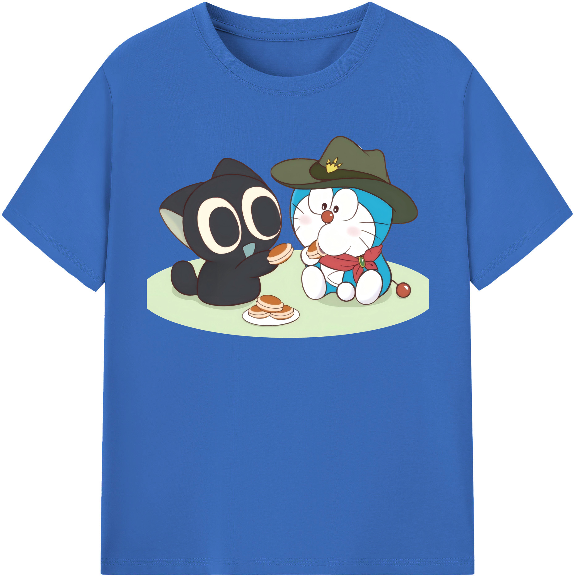 （画像用） ドラえもん Doraemon 綿100％半袖Tシャツ（フロントプリント）