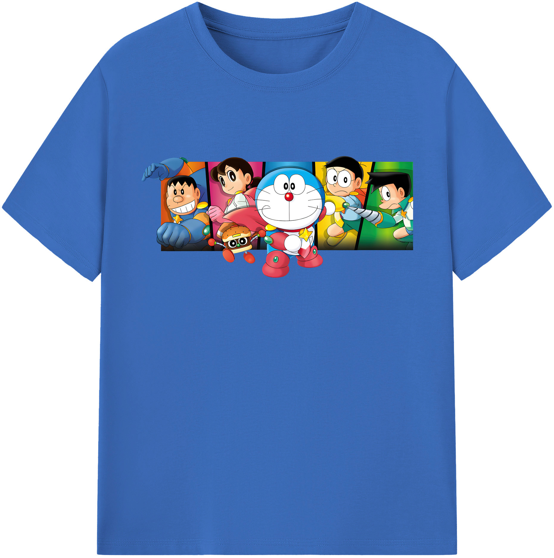 （画像用） ドラえもん Doraemon 綿100％半袖Tシャツ（フロントプリント）