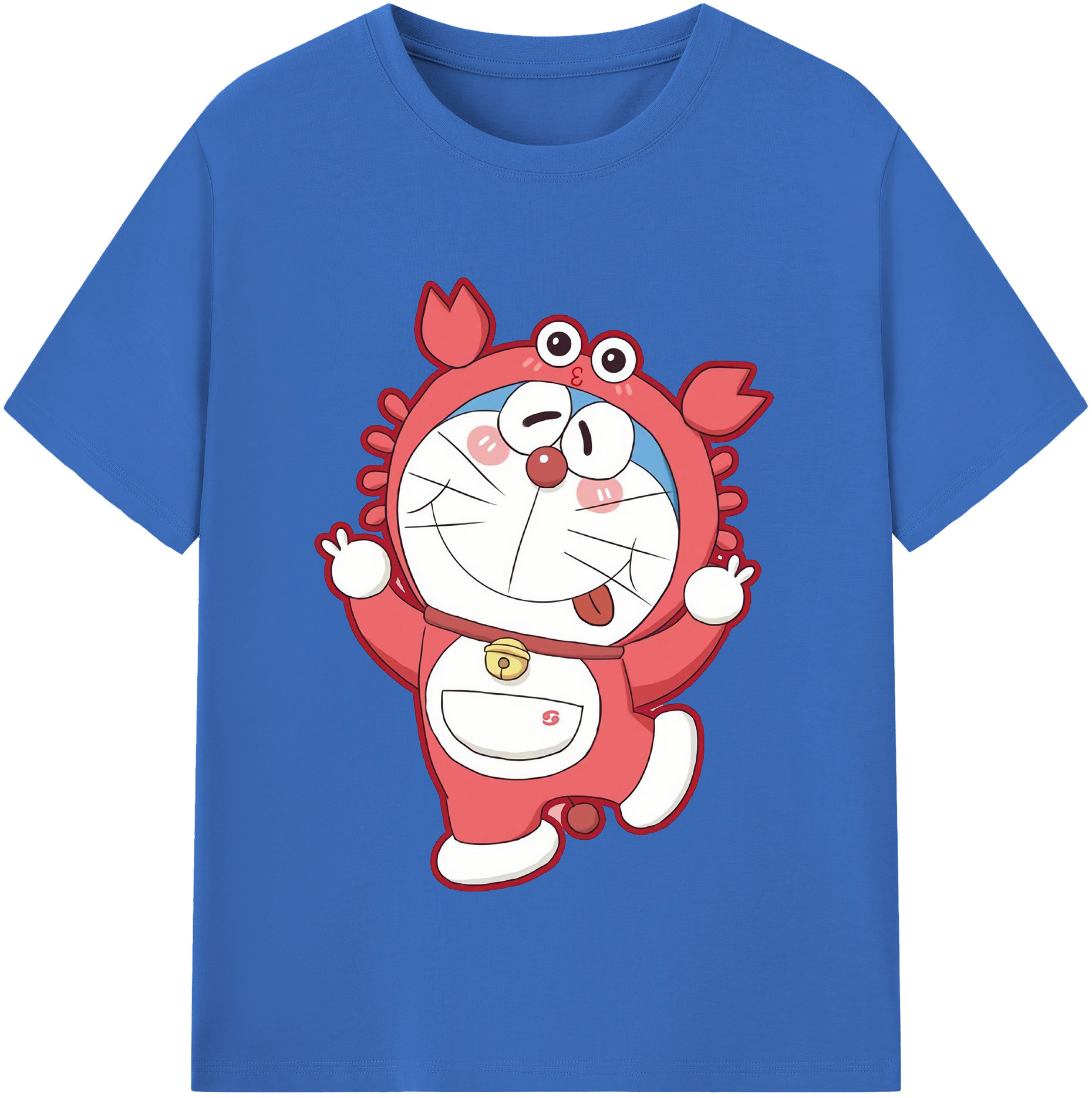 （画像用） ドラえもん Doraemon 綿100％半袖Tシャツ（フロントプリント）