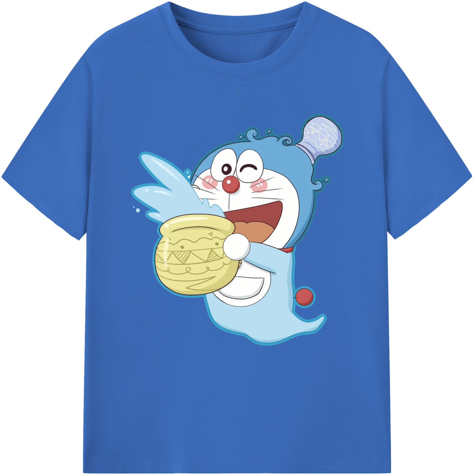 （画像用） ドラえもん Doraemon 綿100％半袖Tシャツ（フロントプリント）