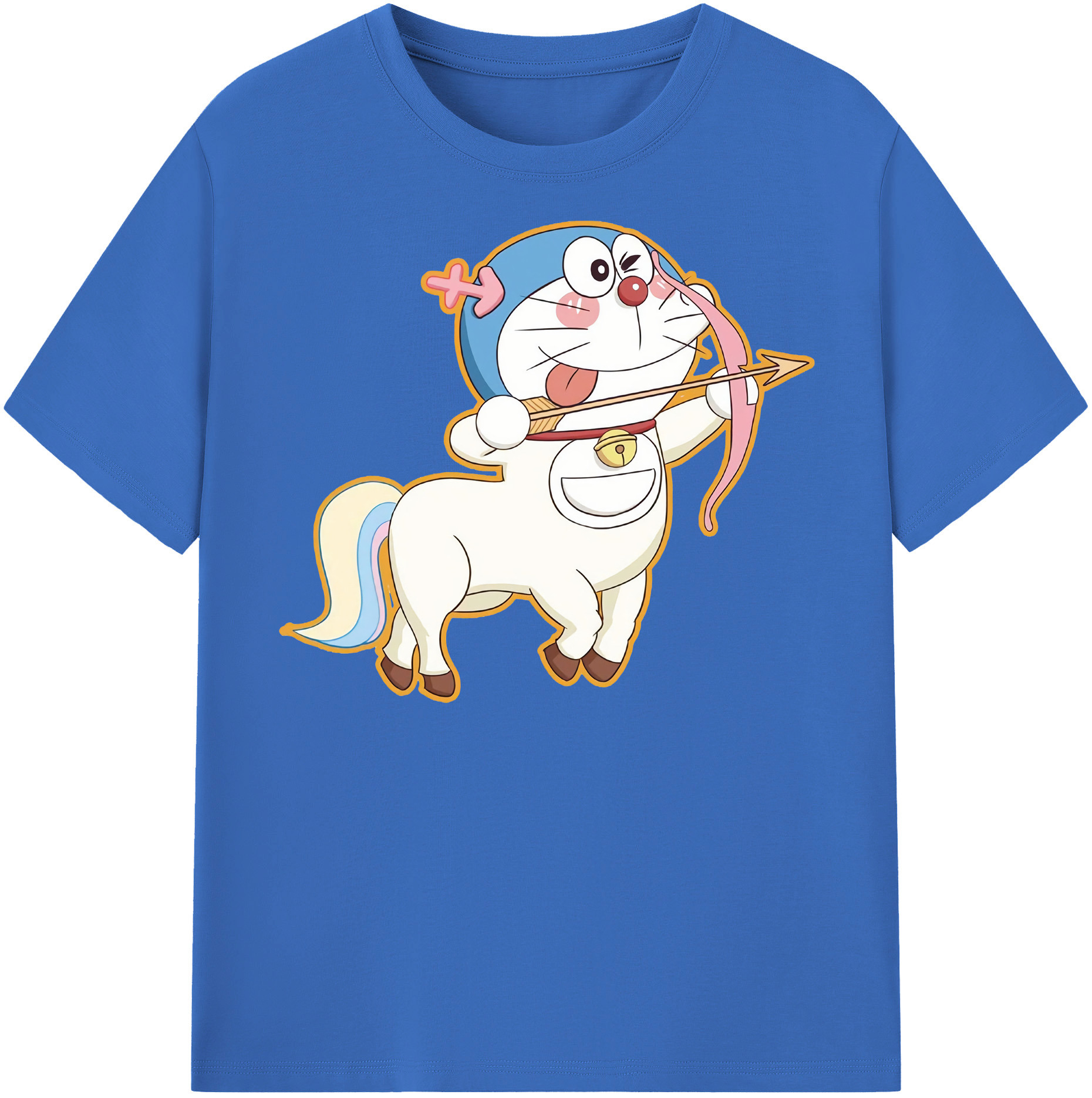 （画像用） ドラえもん Doraemon 綿100％半袖Tシャツ（フロントプリント）
