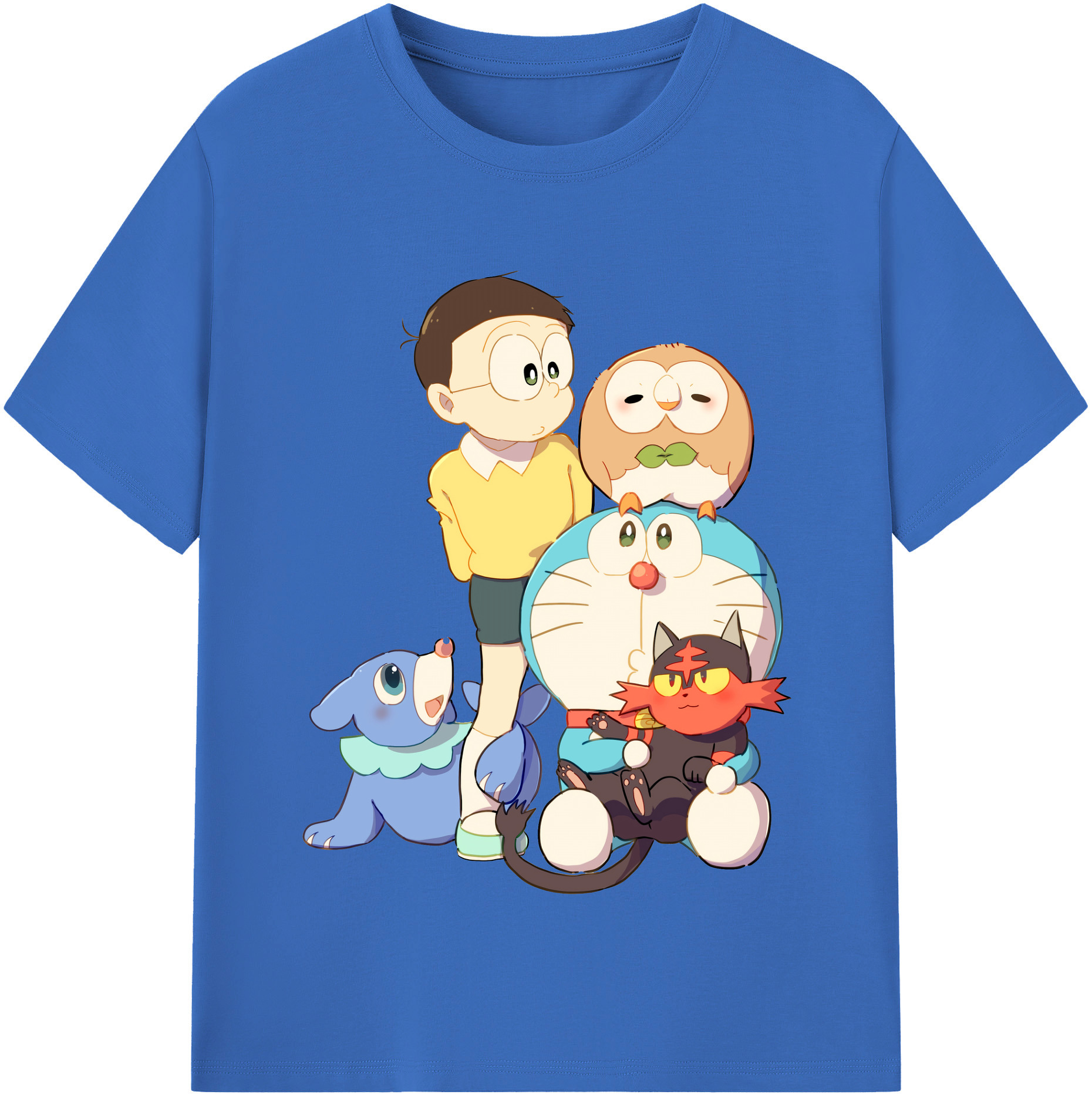 （画像用） ドラえもん Doraemon 綿100％半袖Tシャツ（フロントプリント）