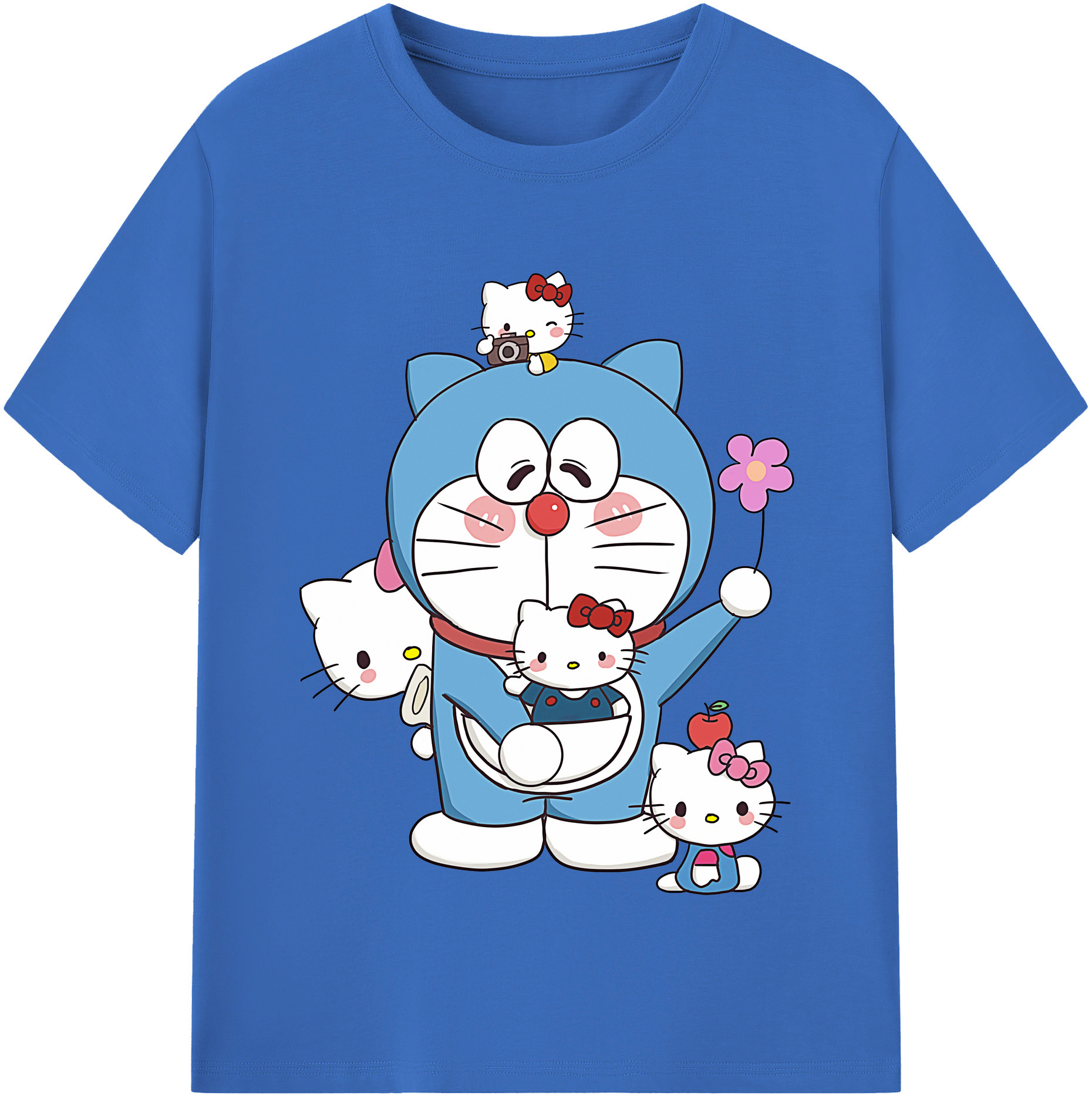 （画像用） ドラえもん Doraemon 綿100％半袖Tシャツ（フロントプリント）