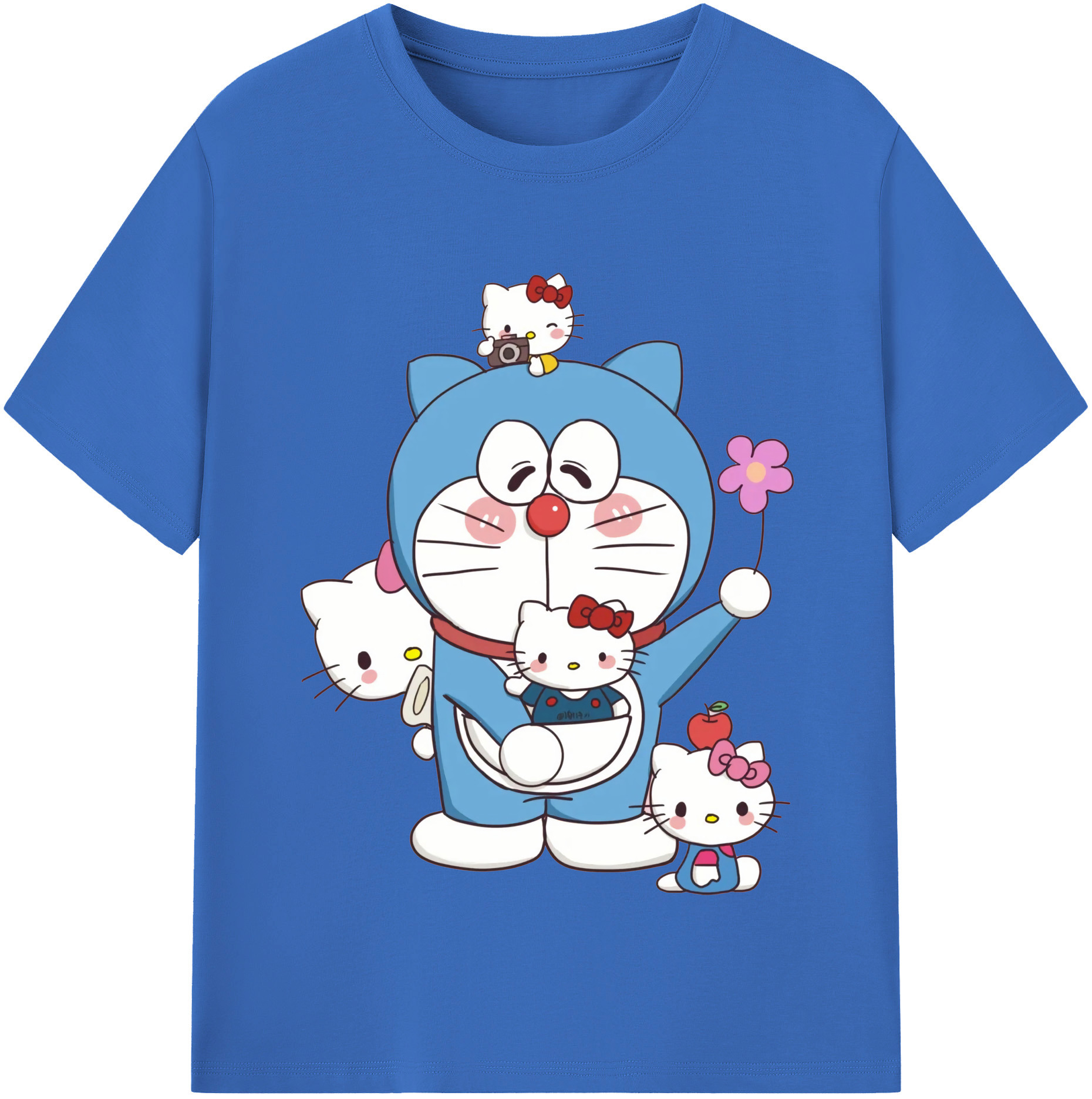 （画像用） ドラえもん Doraemon 綿100％半袖Tシャツ（フロントプリント）