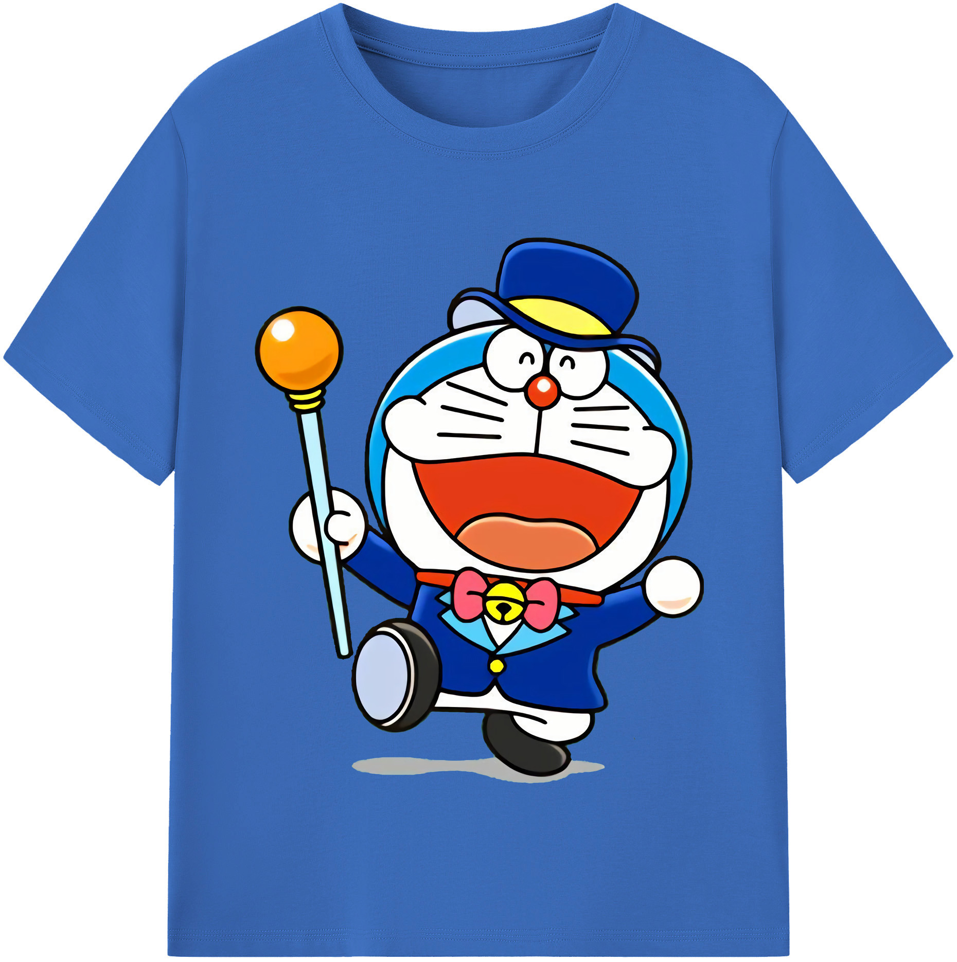 （画像用） ドラえもん Doraemon 綿100％半袖Tシャツ（フロントプリント）