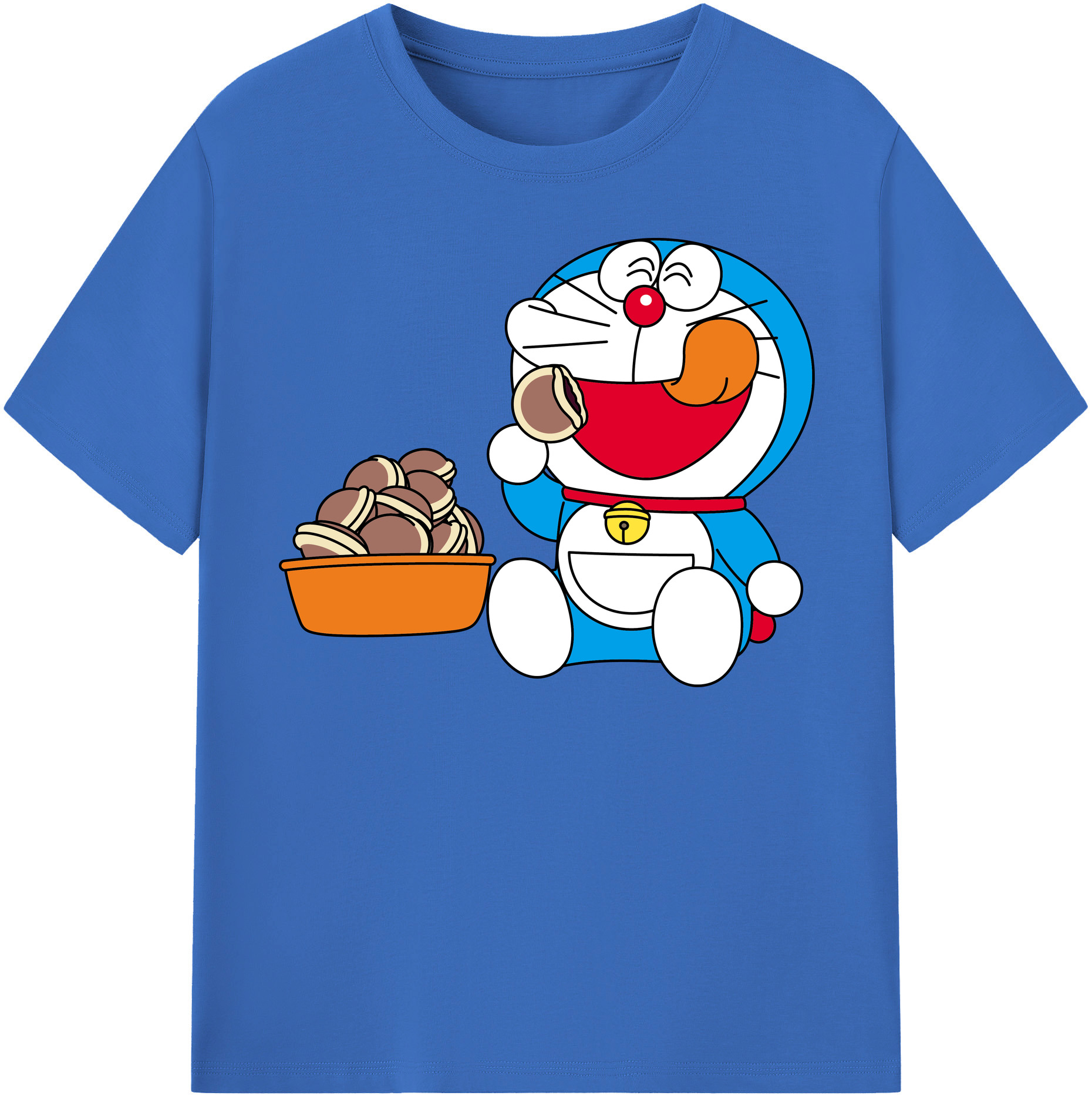 （画像用） ドラえもん Doraemon 綿100％半袖Tシャツ（フロントプリント）