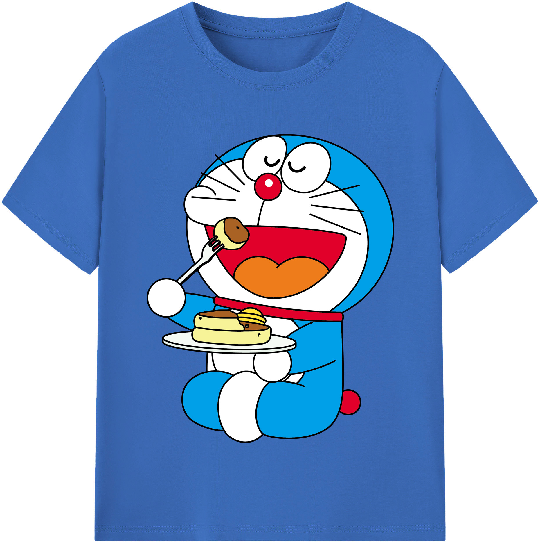 （画像用） ドラえもん Doraemon 綿100％半袖Tシャツ（フロントプリント）