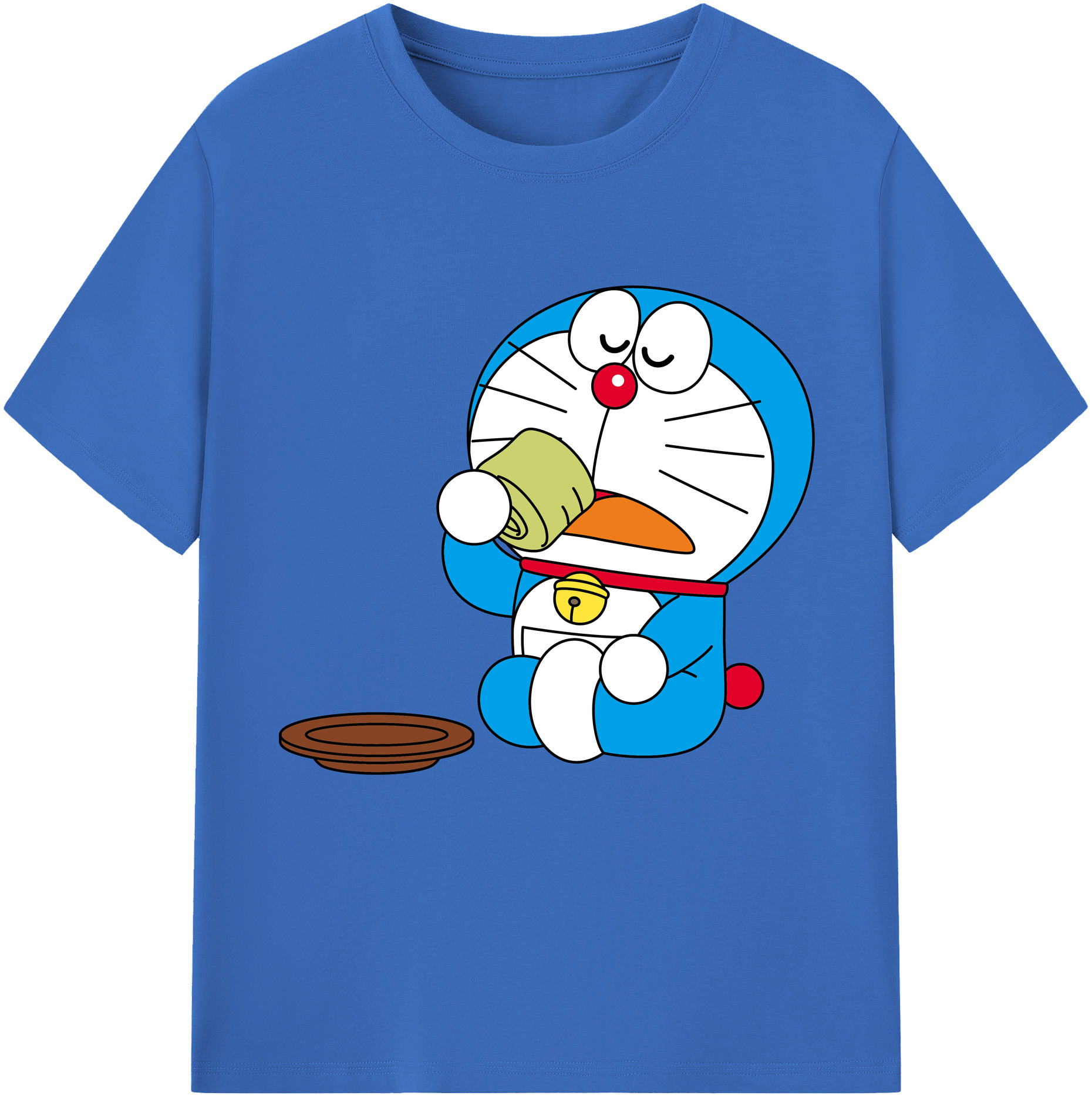 （画像用） ドラえもん Doraemon 綿100％半袖Tシャツ（フロントプリント）