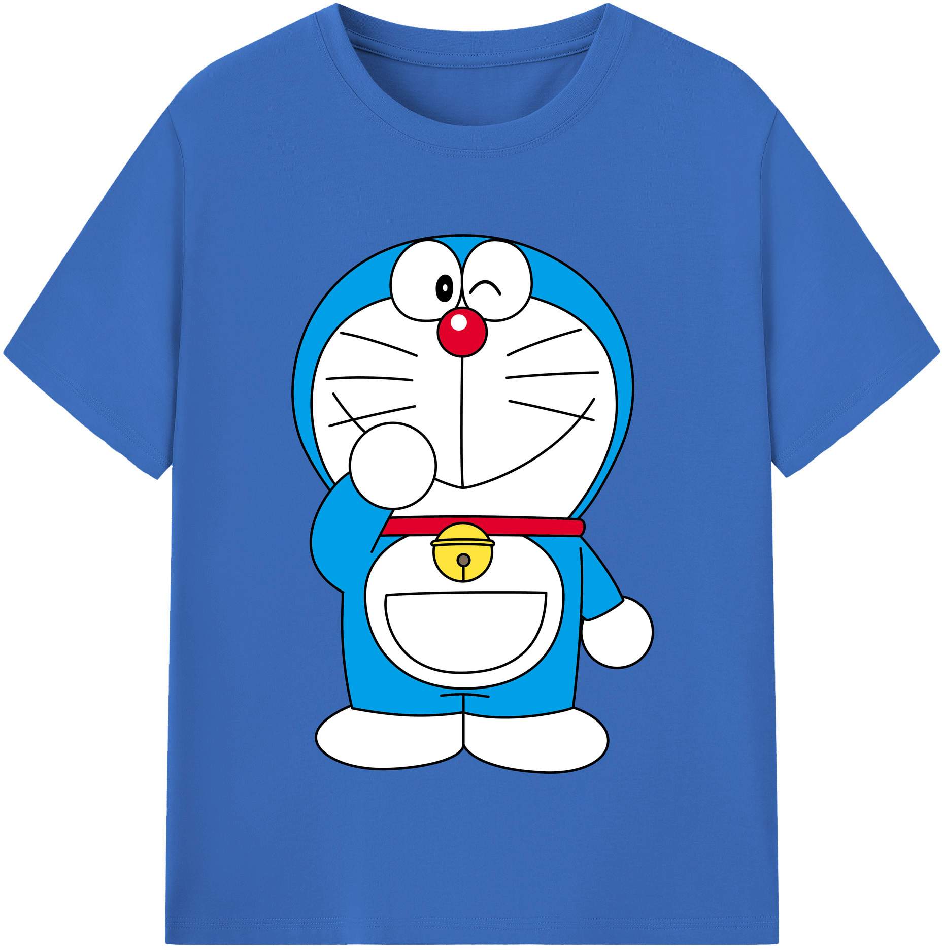 （画像用） ドラえもん Doraemon 綿100％半袖Tシャツ（フロントプリント）