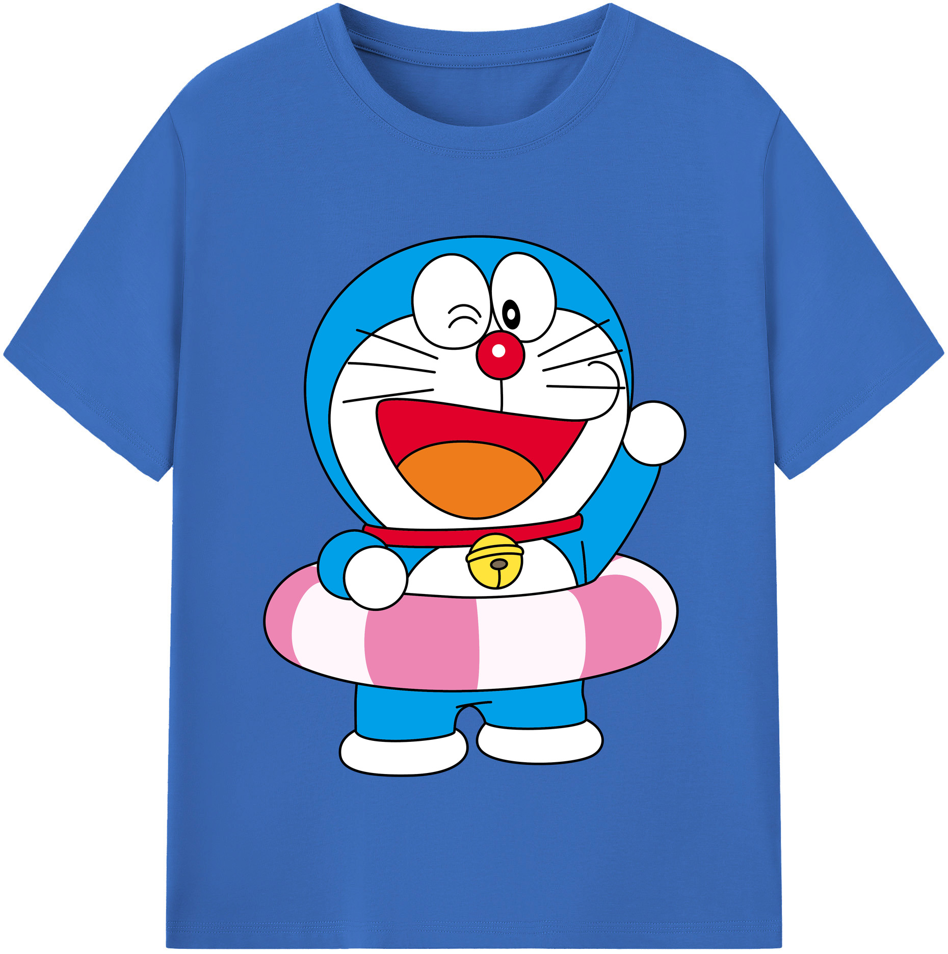 （画像用） ドラえもん Doraemon 綿100％半袖Tシャツ（フロントプリント）