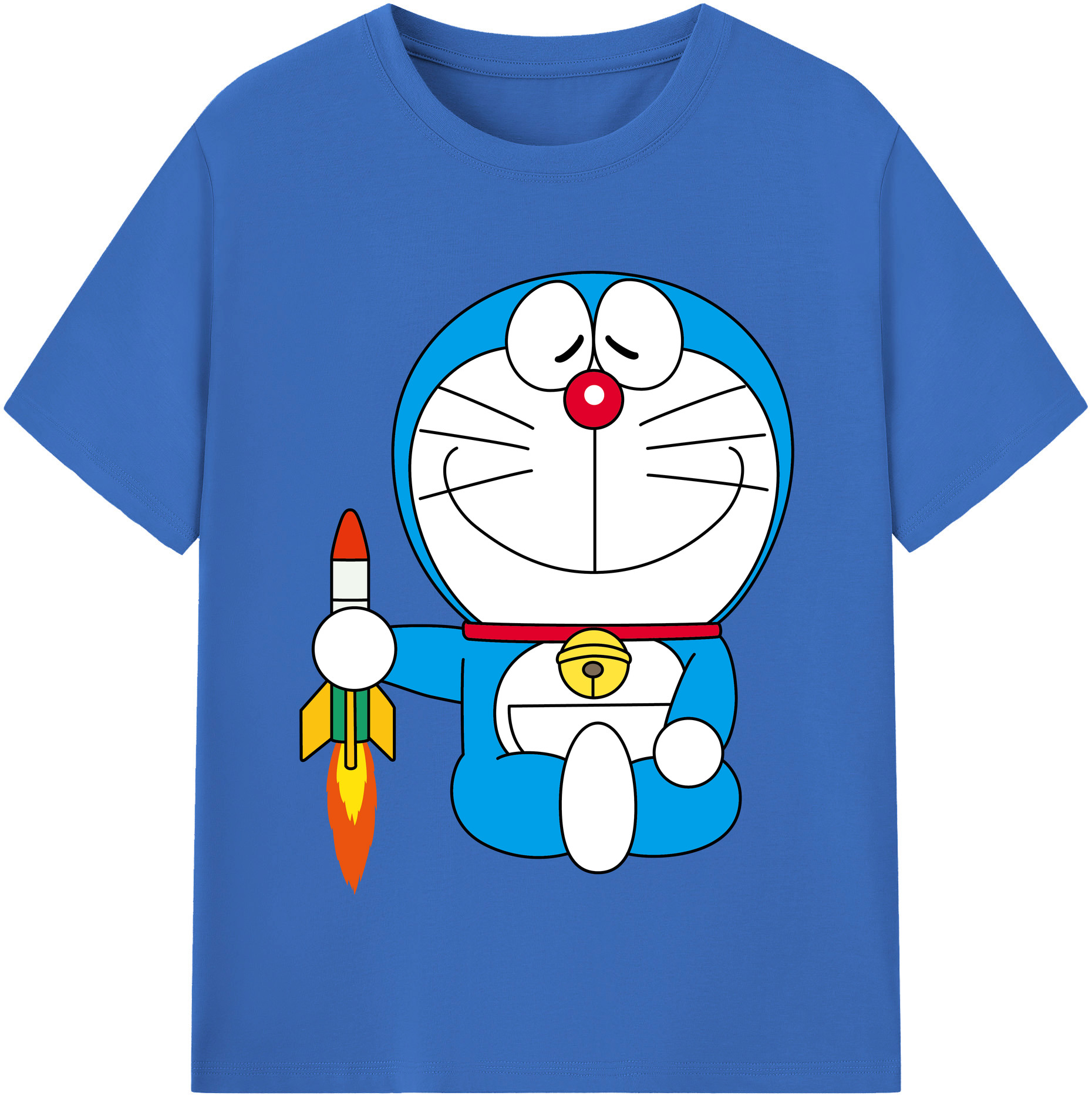 （画像用） ドラえもん Doraemon 綿100％半袖Tシャツ（フロントプリント）