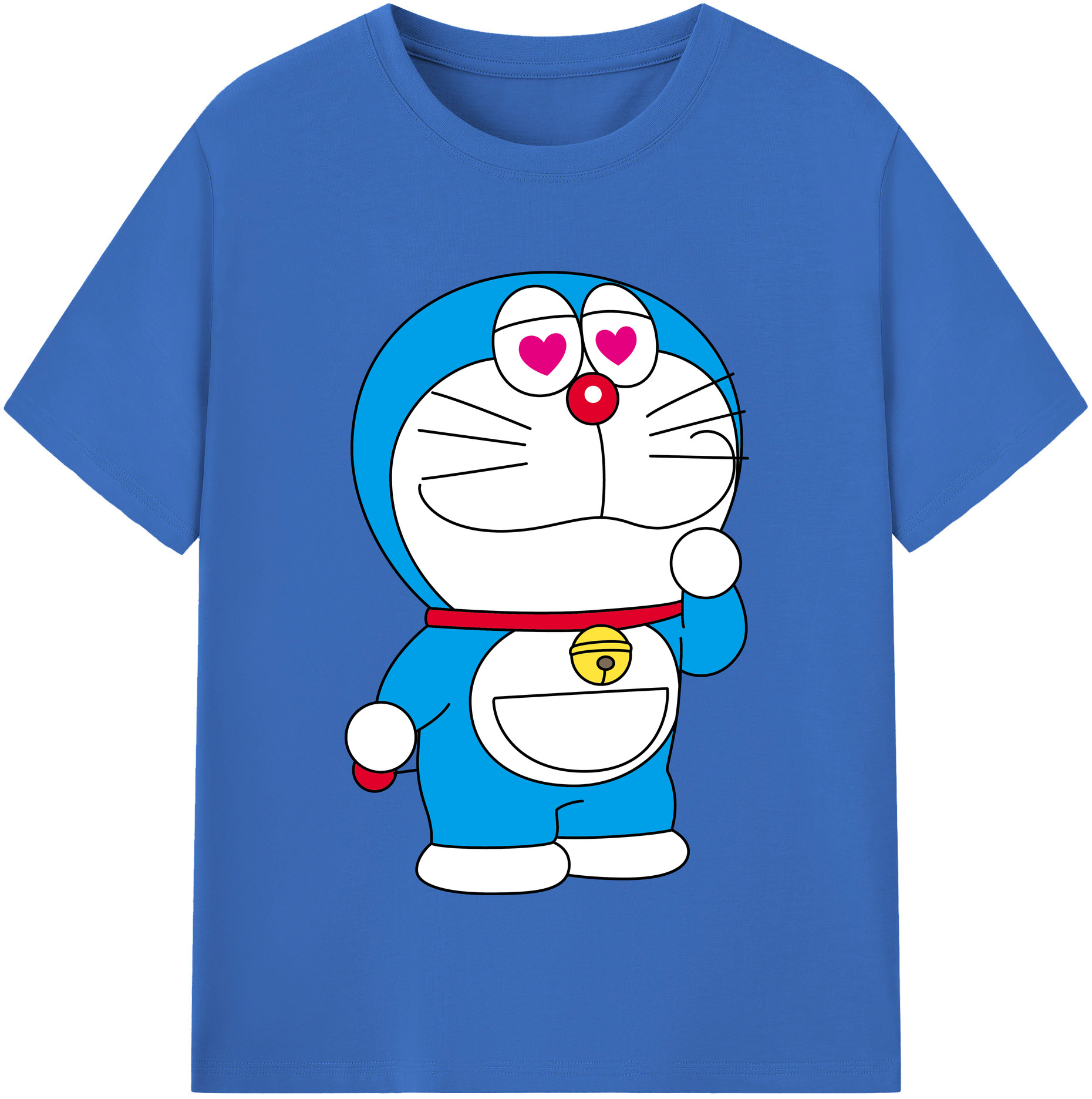 （画像用） ドラえもん Doraemon 綿100％半袖Tシャツ（フロントプリント）