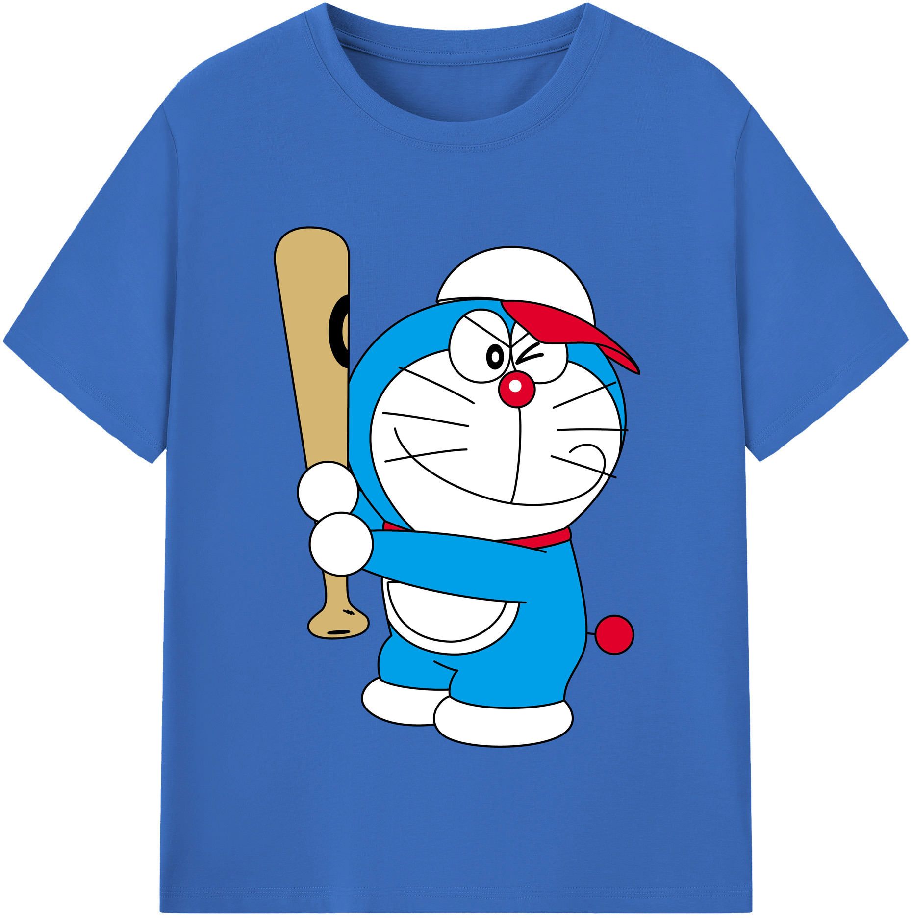 （画像用） ドラえもん Doraemon 綿100％半袖Tシャツ（フロントプリント）