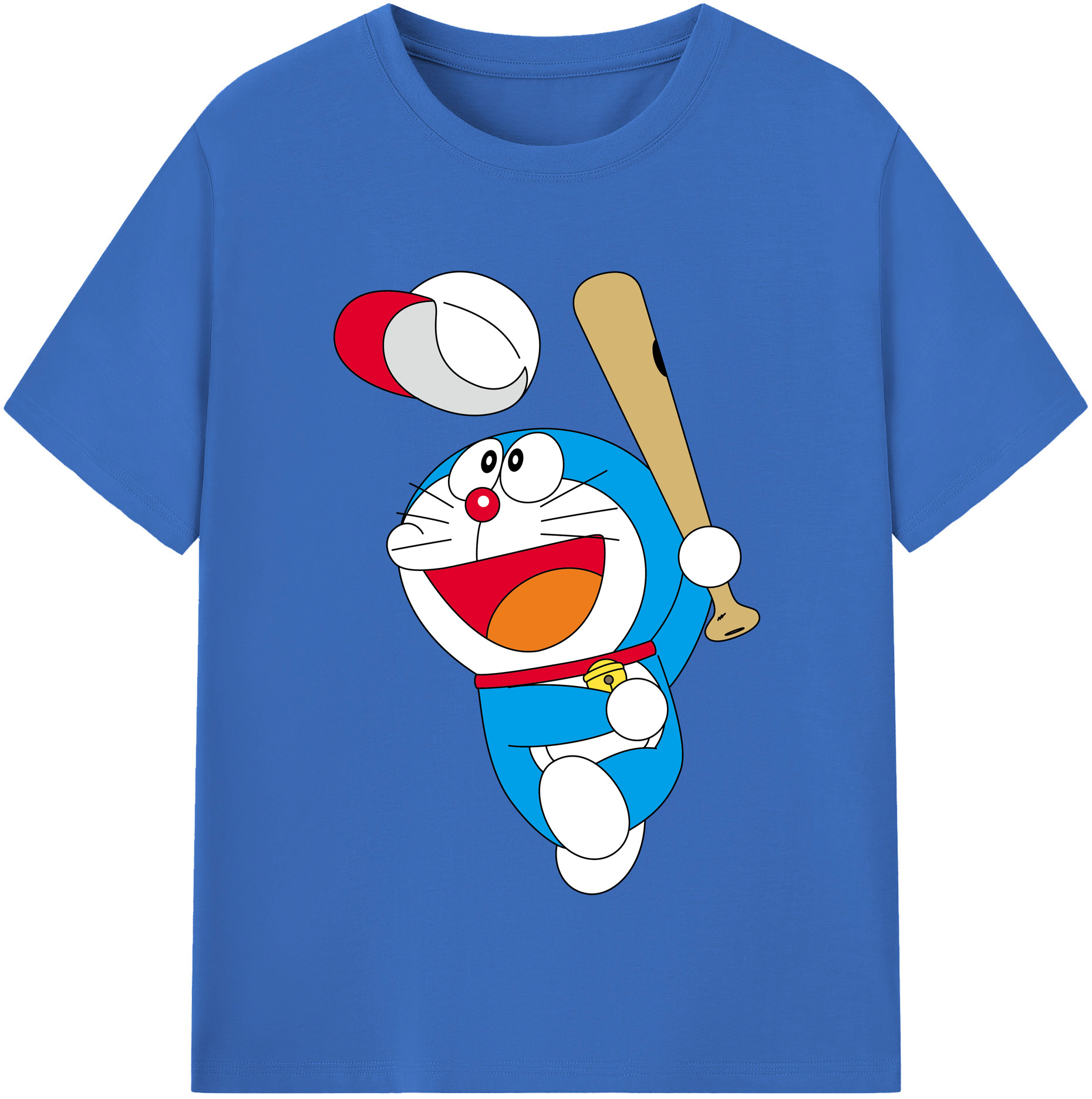 （画像用） ドラえもん Doraemon 綿100％半袖Tシャツ（フロントプリント）