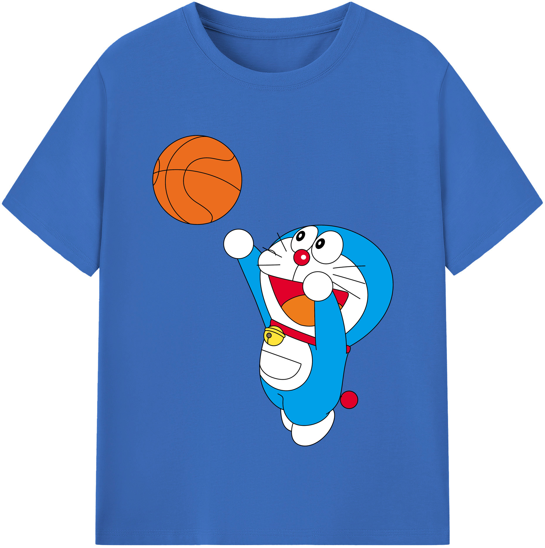 （画像用） ドラえもん Doraemon 綿100％半袖Tシャツ（フロントプリント）