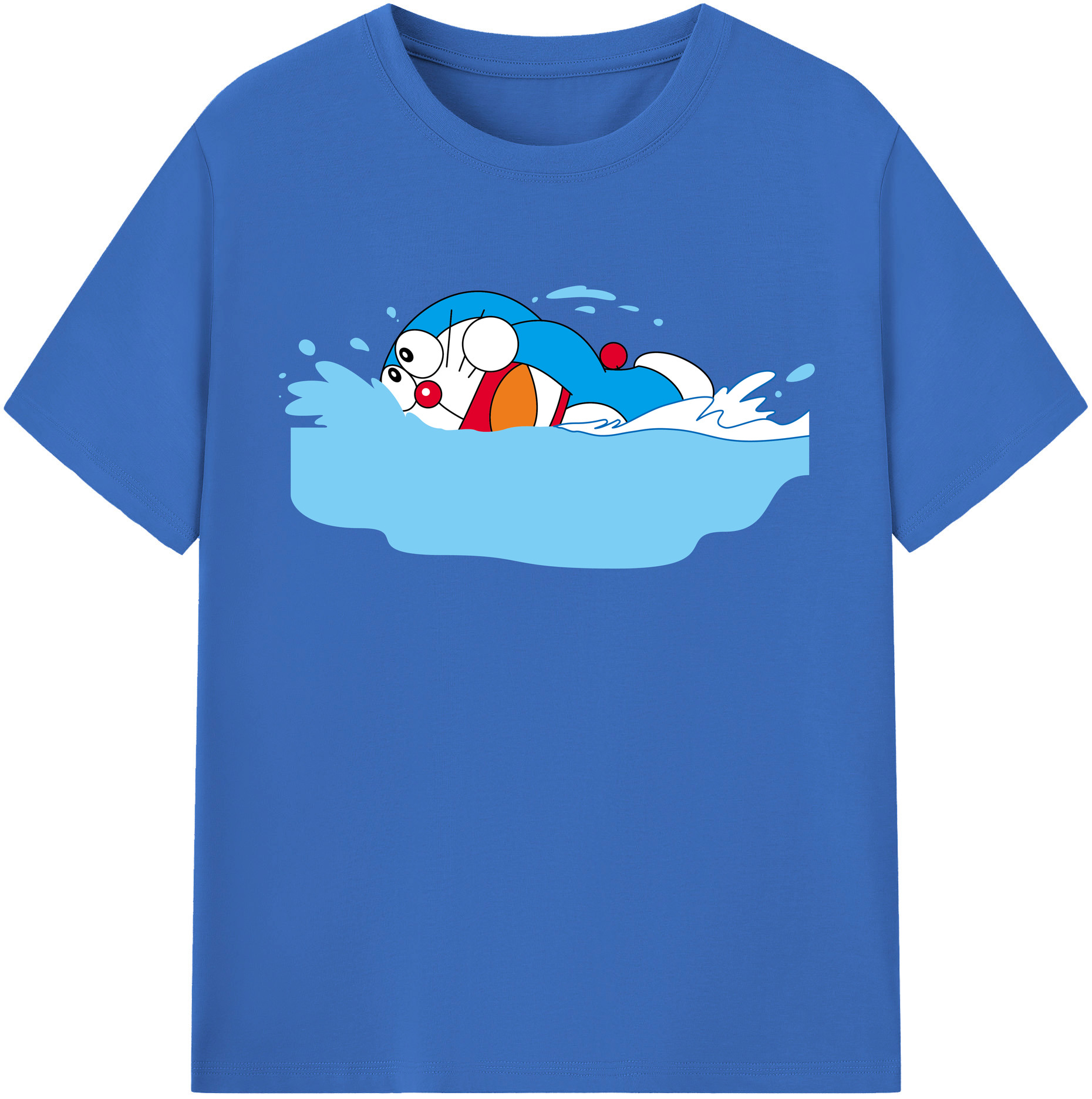 （画像用） ドラえもん Doraemon 綿100％半袖Tシャツ（フロントプリント）