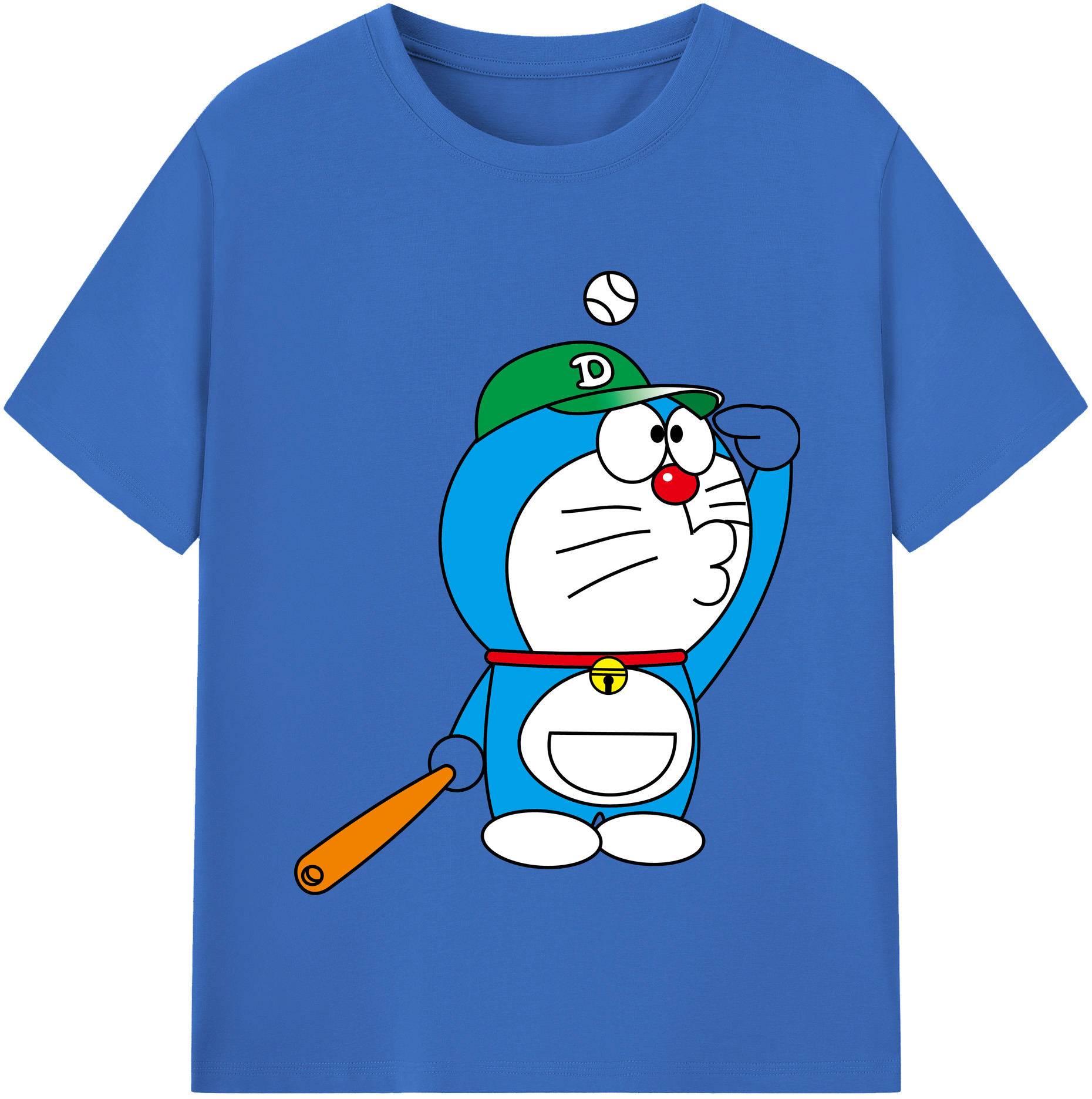 （画像用） ドラえもん Doraemon 綿100％半袖Tシャツ（フロントプリント）