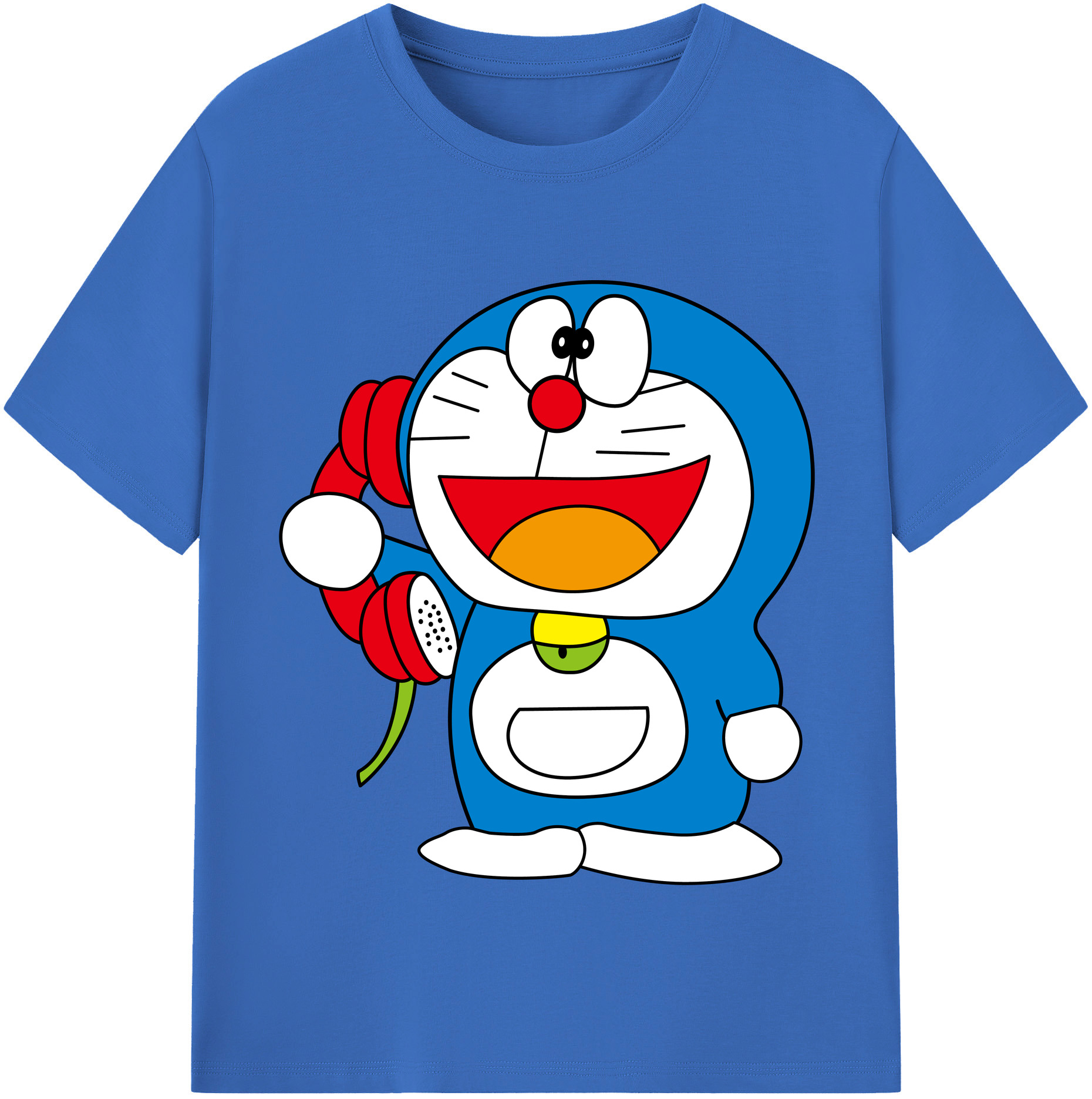 （画像用） ドラえもん Doraemon 綿100％半袖Tシャツ（フロントプリント）