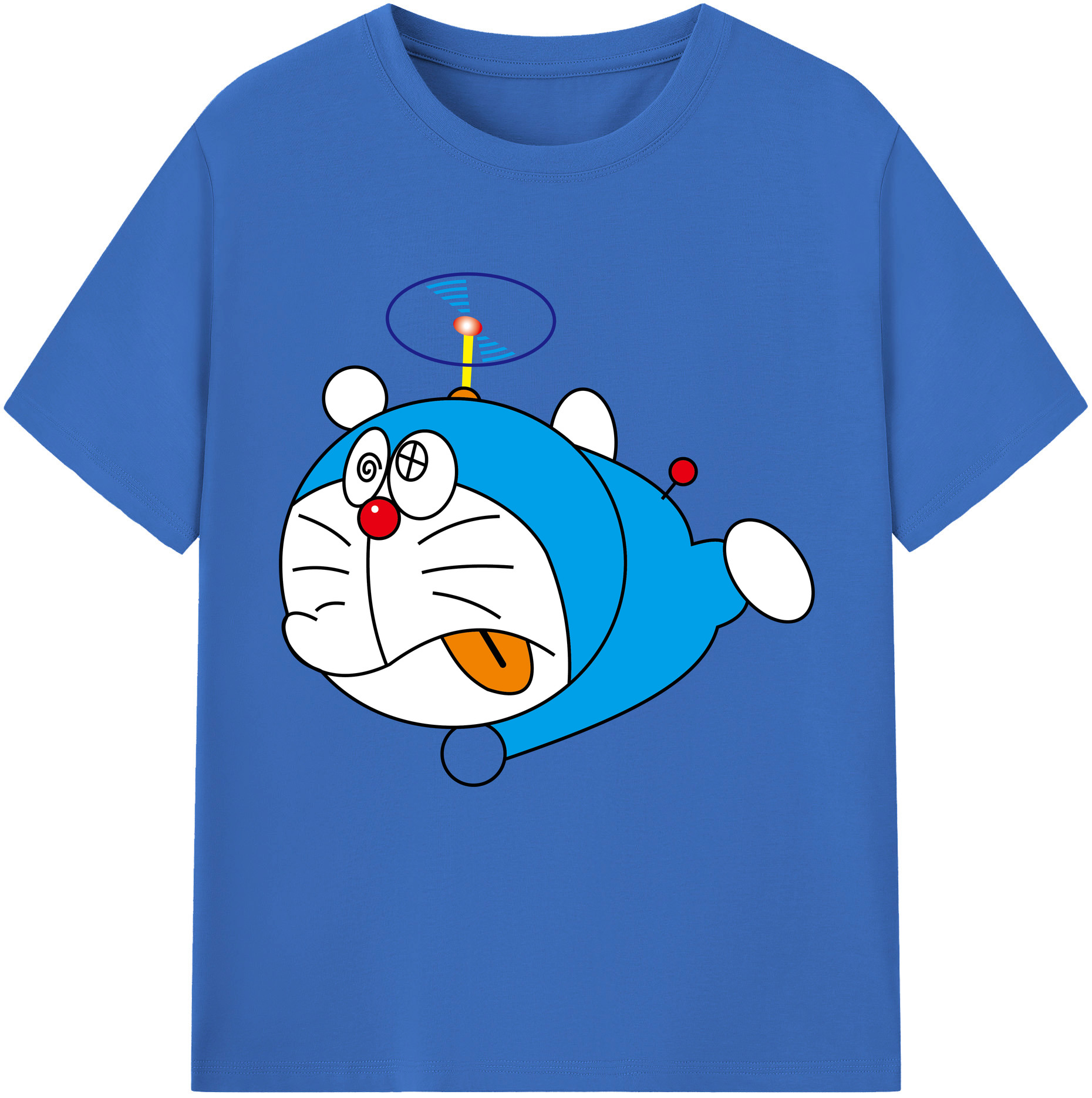 （画像用） ドラえもん Doraemon 綿100％半袖Tシャツ（フロントプリント）