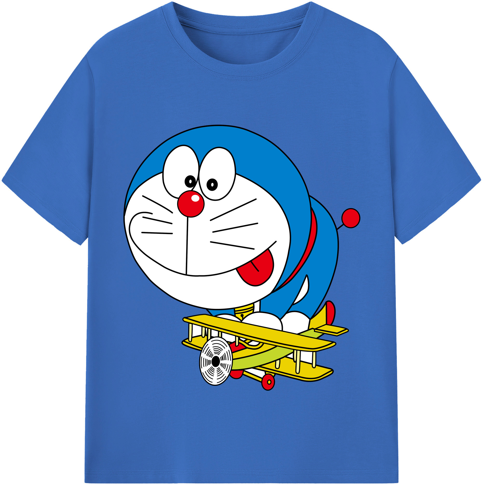 （画像用） ドラえもん Doraemon 綿100％半袖Tシャツ（フロントプリント）