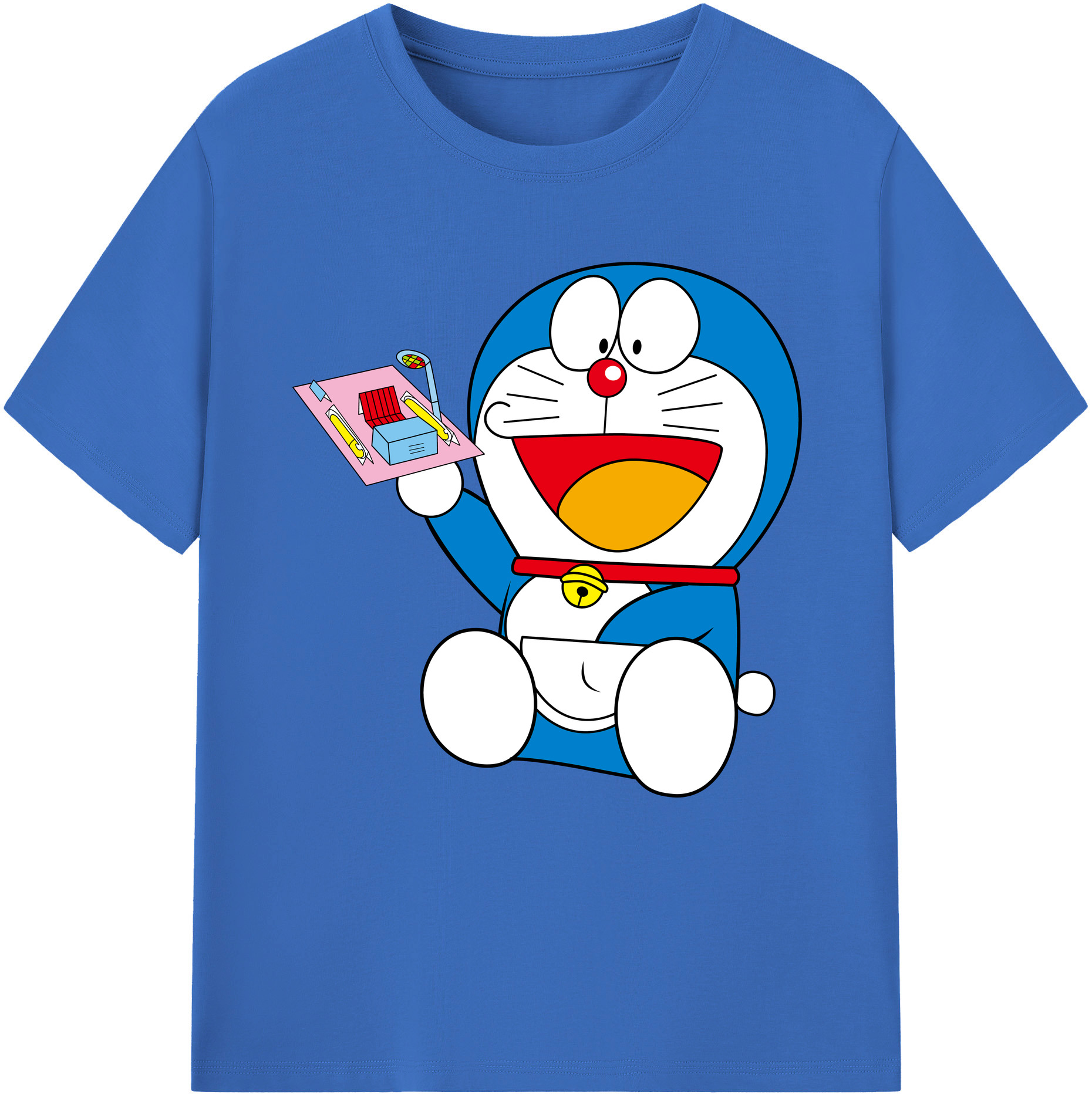 （画像用） ドラえもん Doraemon 綿100％半袖Tシャツ（フロントプリント）